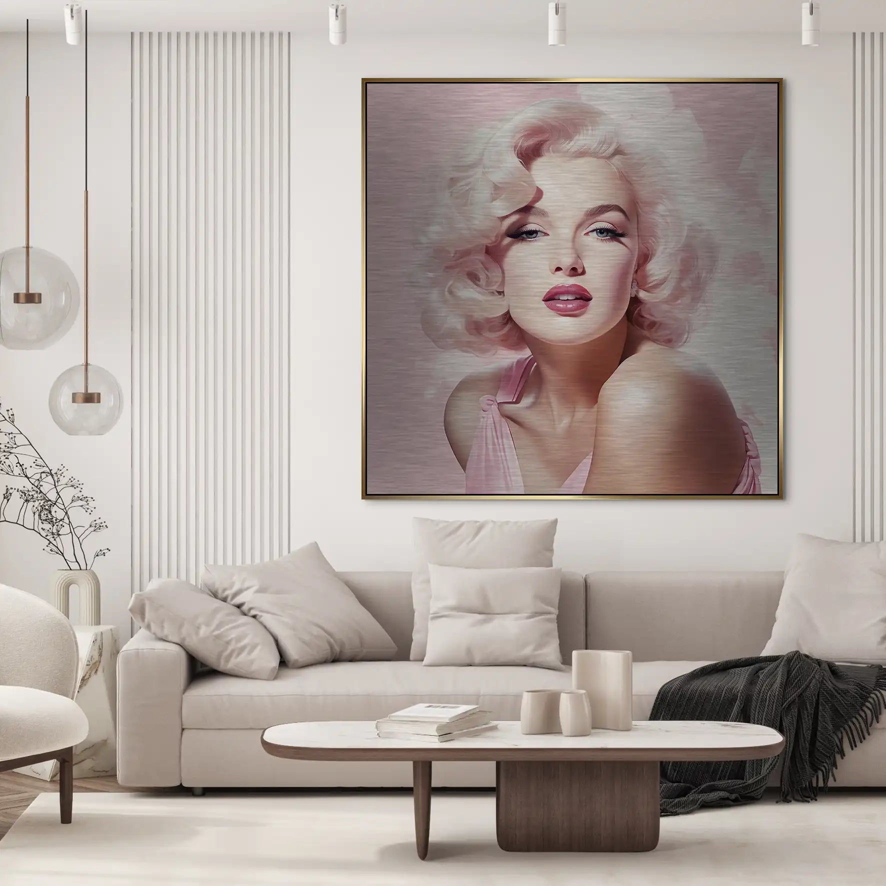 Pink Marilyn Alu Gebürstet INGALERIE