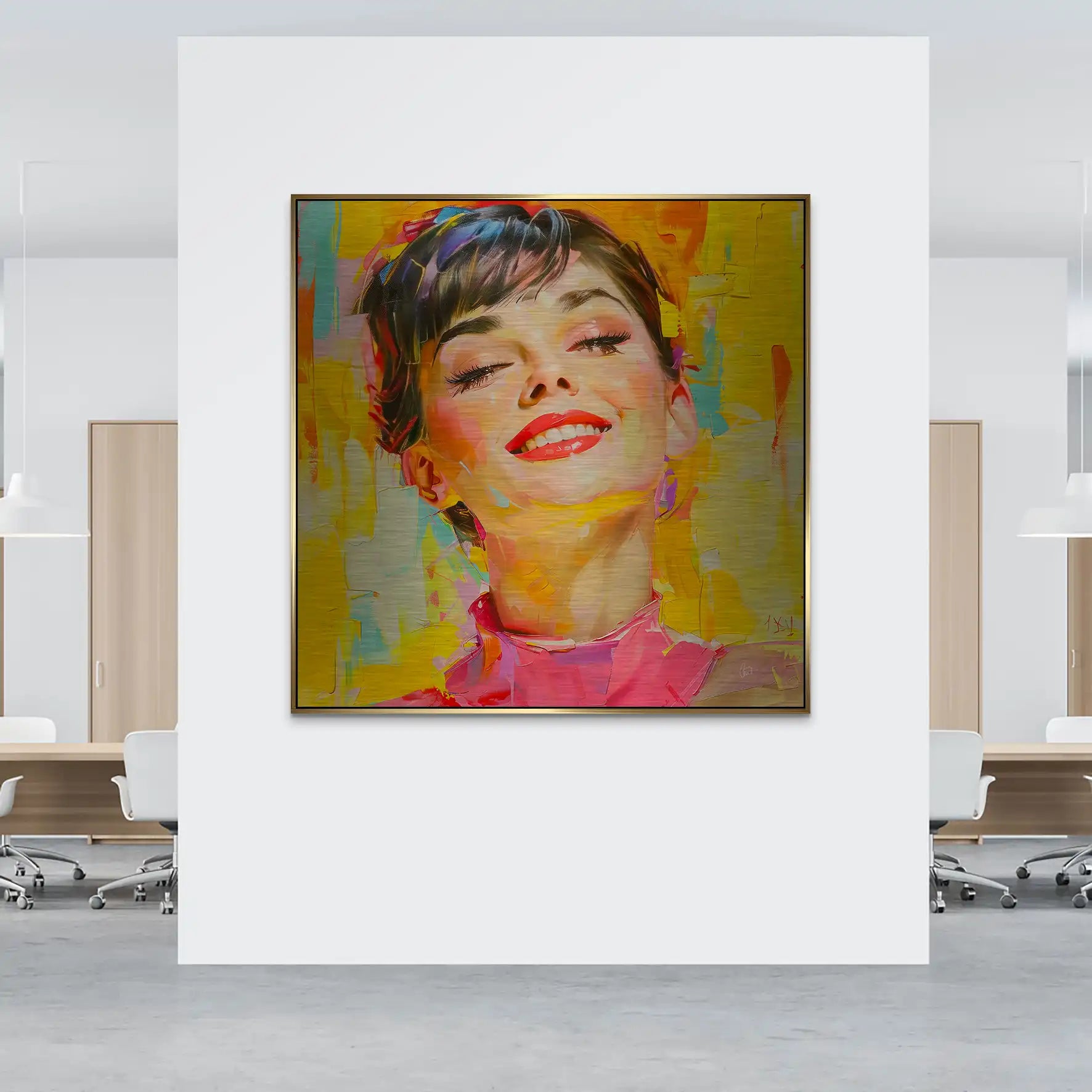 Audrey Modern Art Style Alu Gebürstet INGALERIE