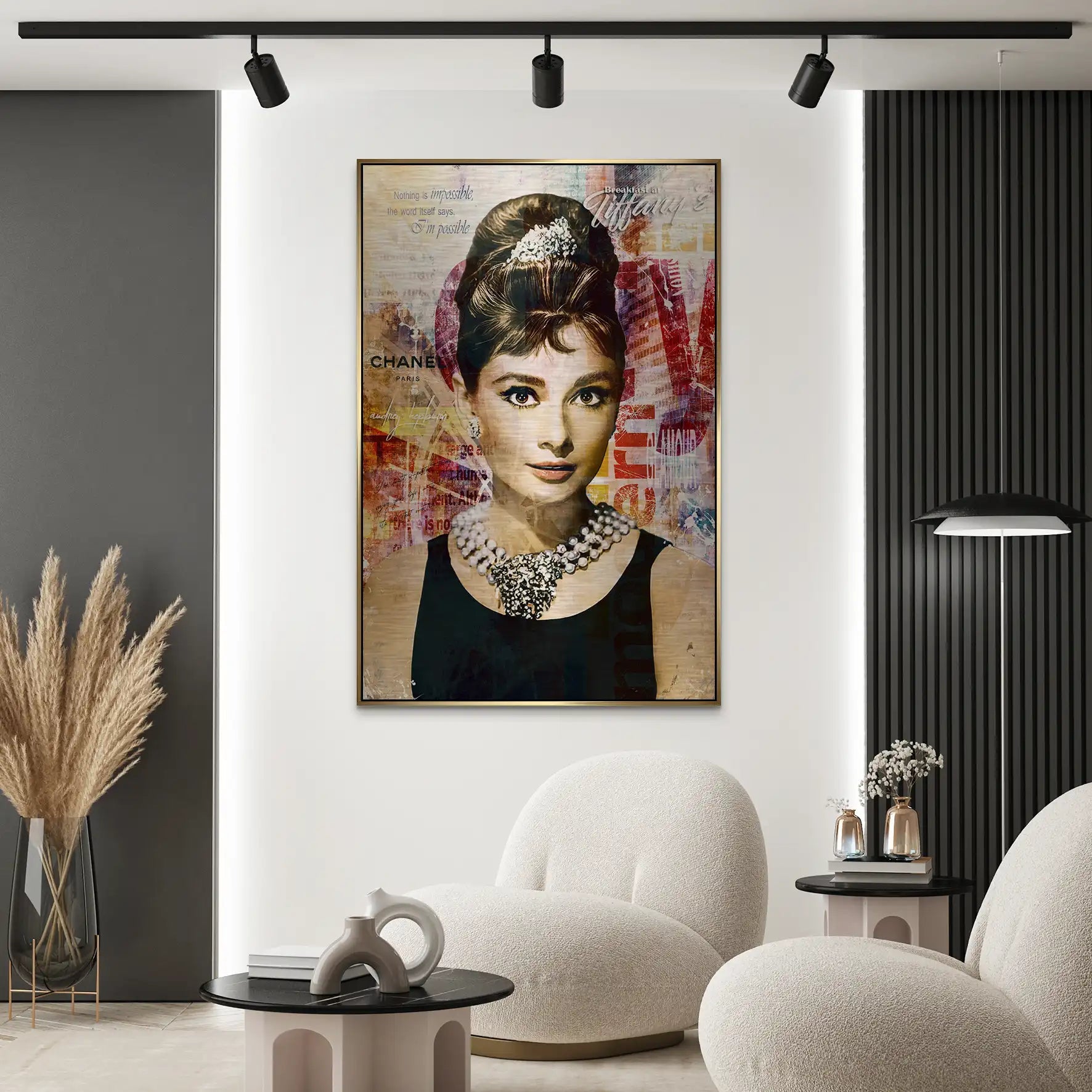 Audrey Glamour Art AluDibond Gebürstet INGALERIE