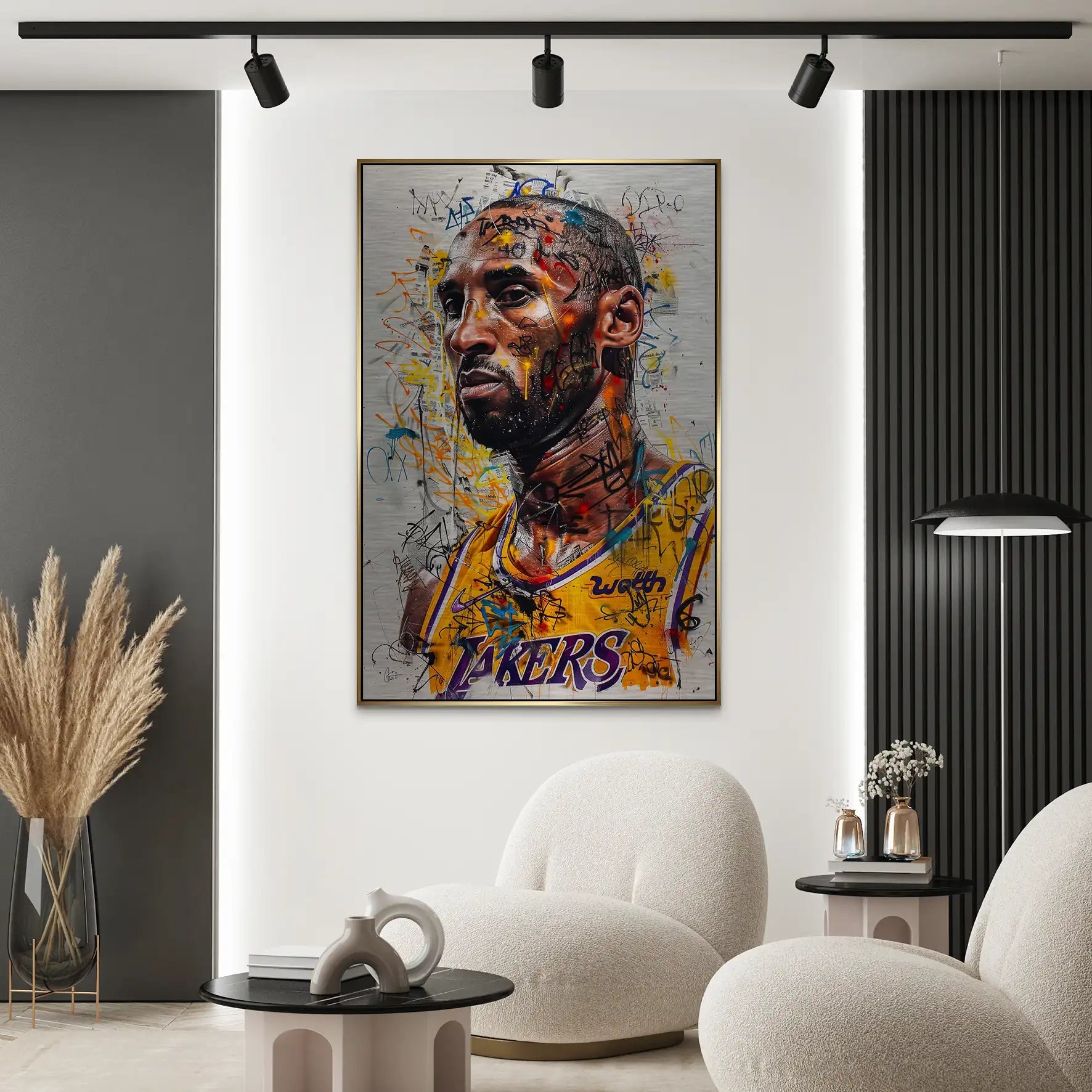 Kobe Basketball Street Art AluDibond Gebürstet INGALERIE