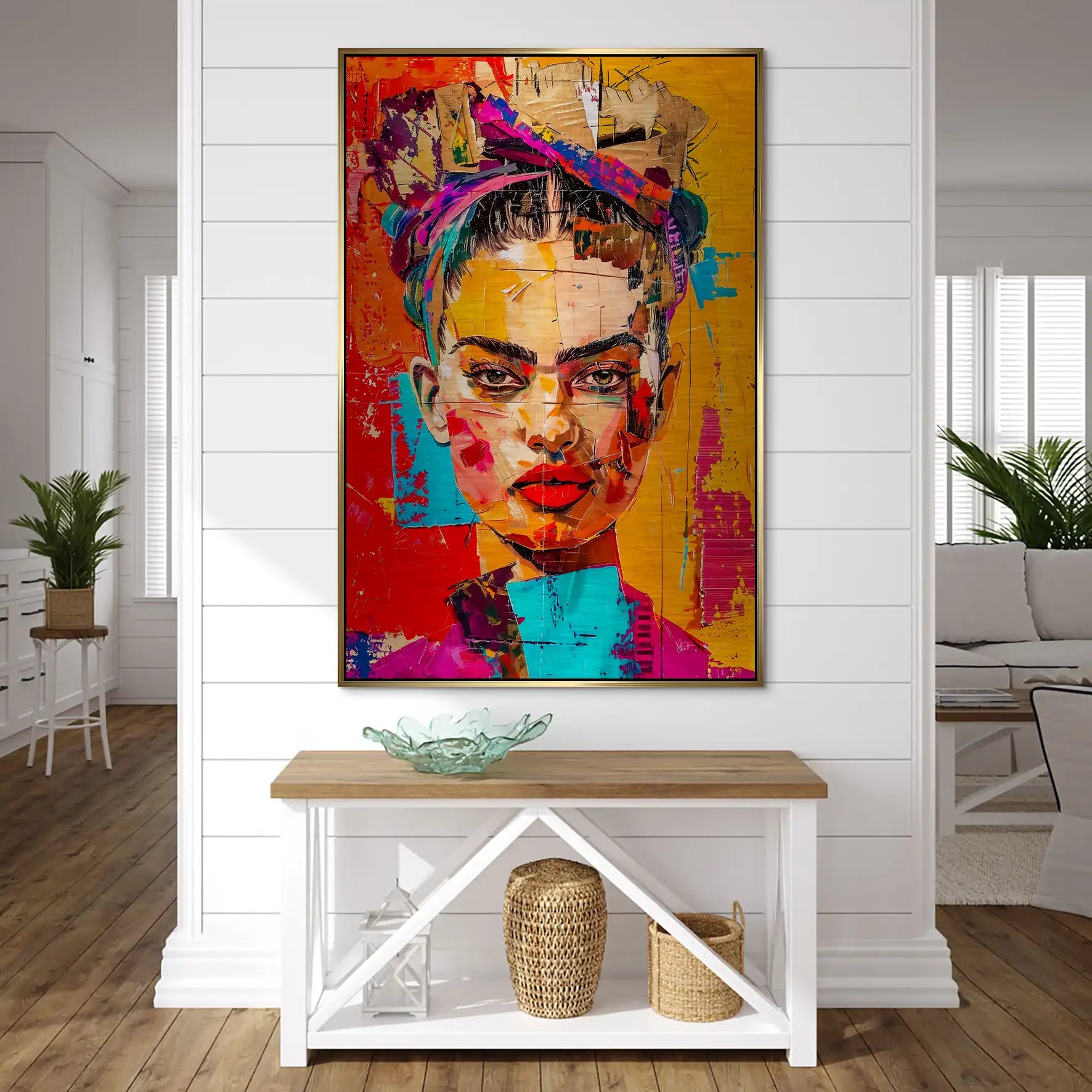 Frida Street Art Style AluDibond Gebürstet INGALERIE