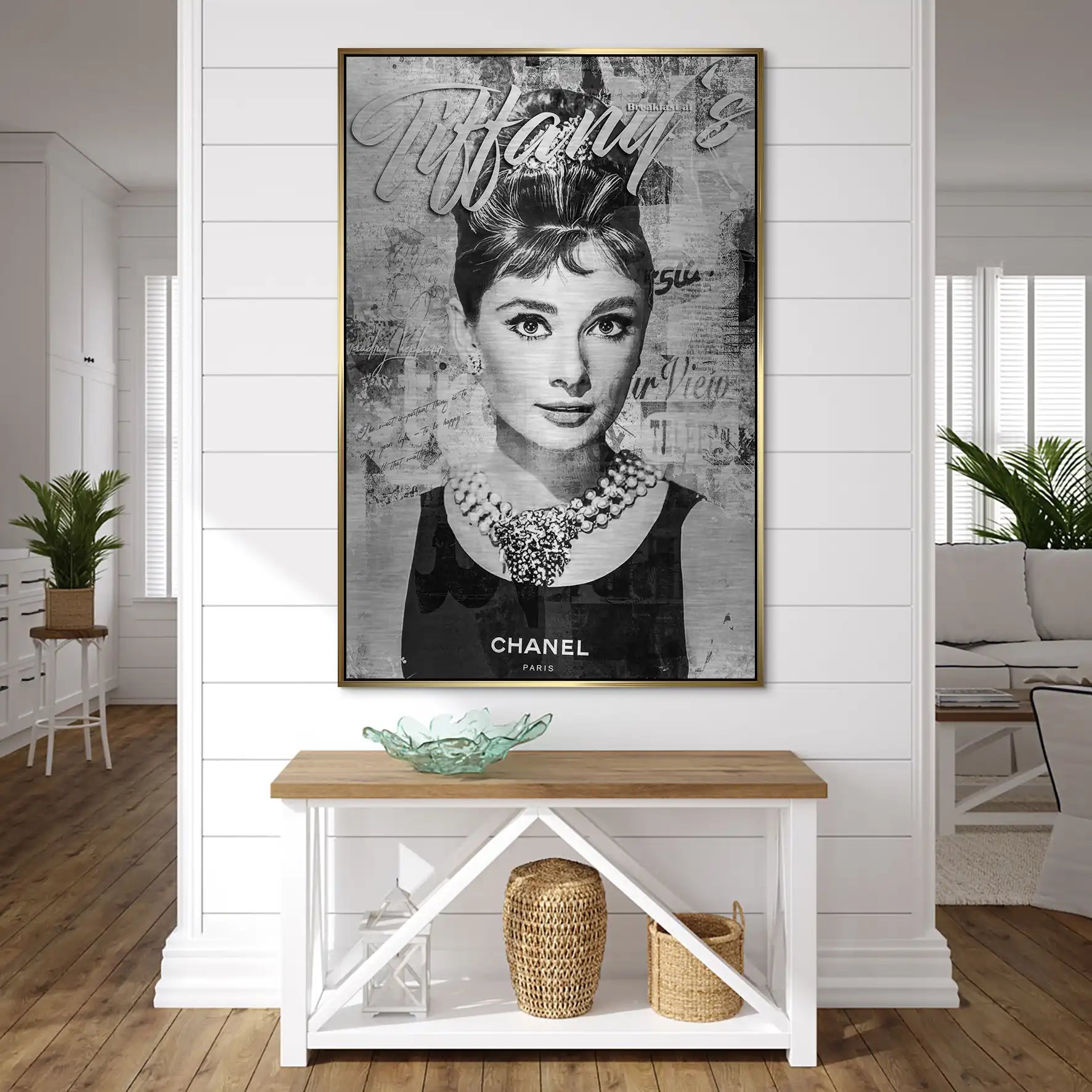 Audrey Tiffany Black Art AluDibond Gebürstet INGALERIE