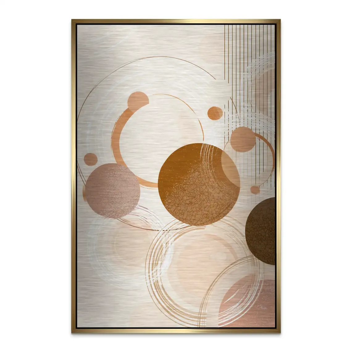 Circles of Timeless Alu Dibond Bild gebürstet INGALERIE