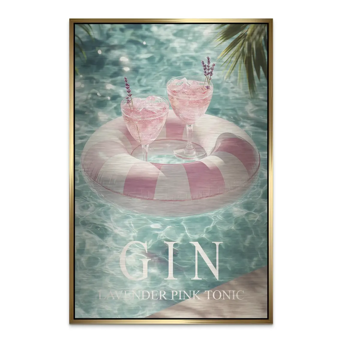 Gin Lavender Dream Alu Dibond Bild gebürstet