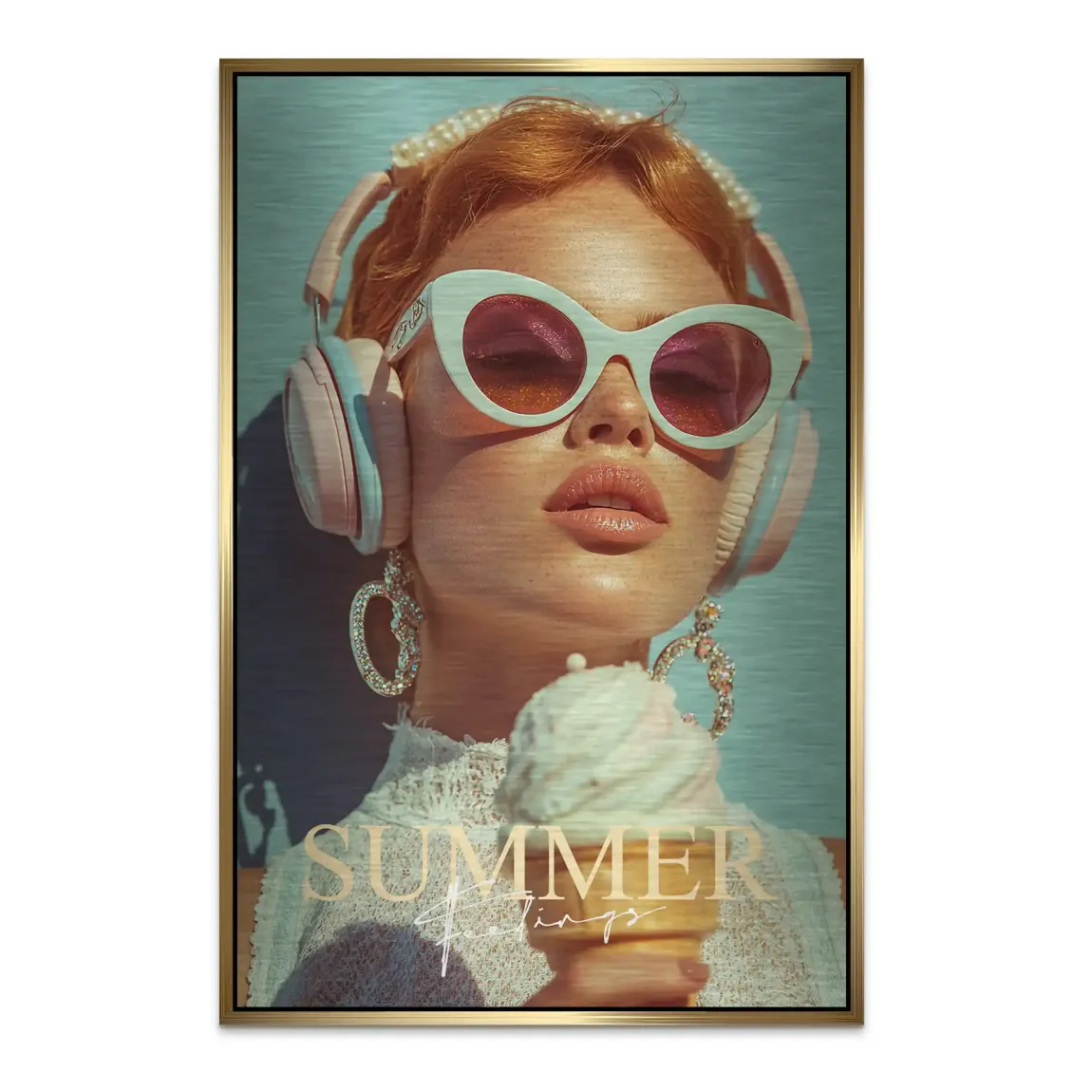 Summerfeeling Alu Dibond Bild gebürstet