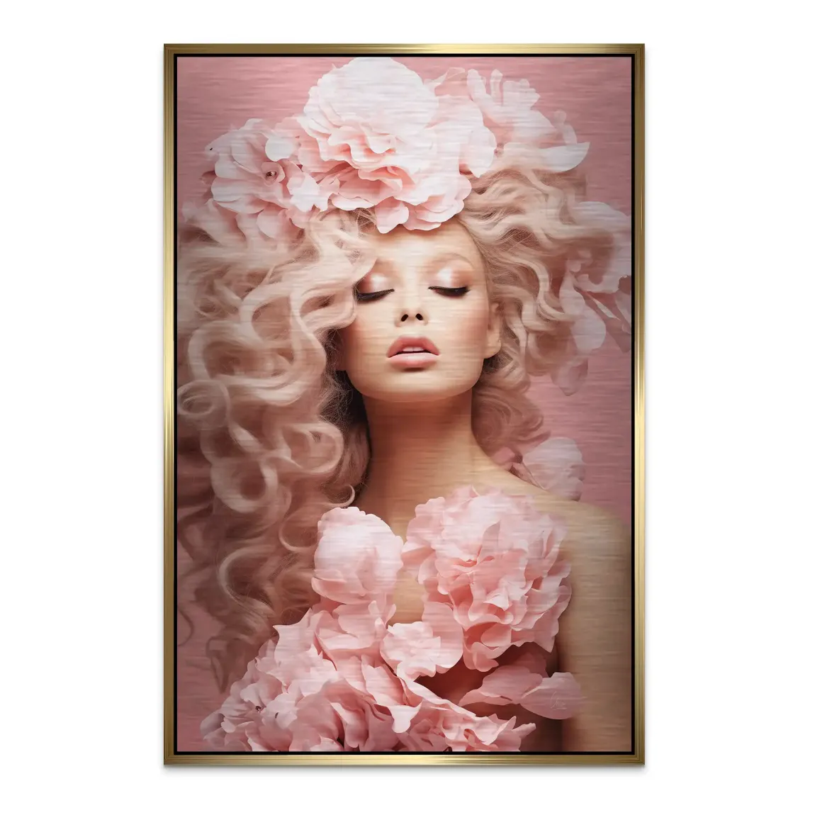 Rose Couture Alu Dibond Bild gebürstet