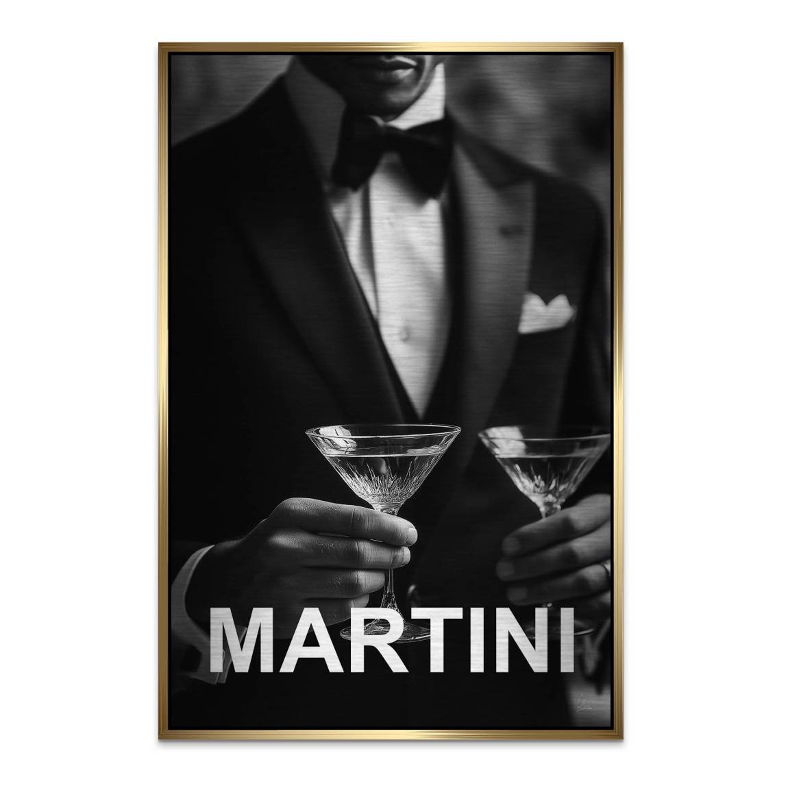 Martini Moment Alu Dibond Bild gebürstet