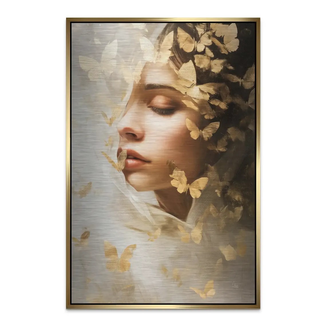 Whisper of Butterflies Alu Dibond Bild gebürstet - INGALERIE | Dein Onlineshop für moderne Wandbilder