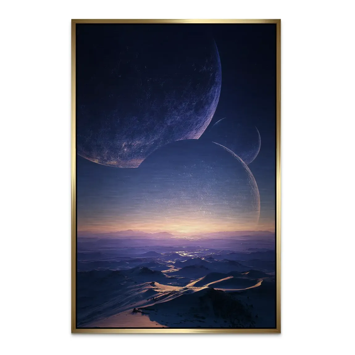 Jenseits der Welt Alu Dibond Bild gebürstet