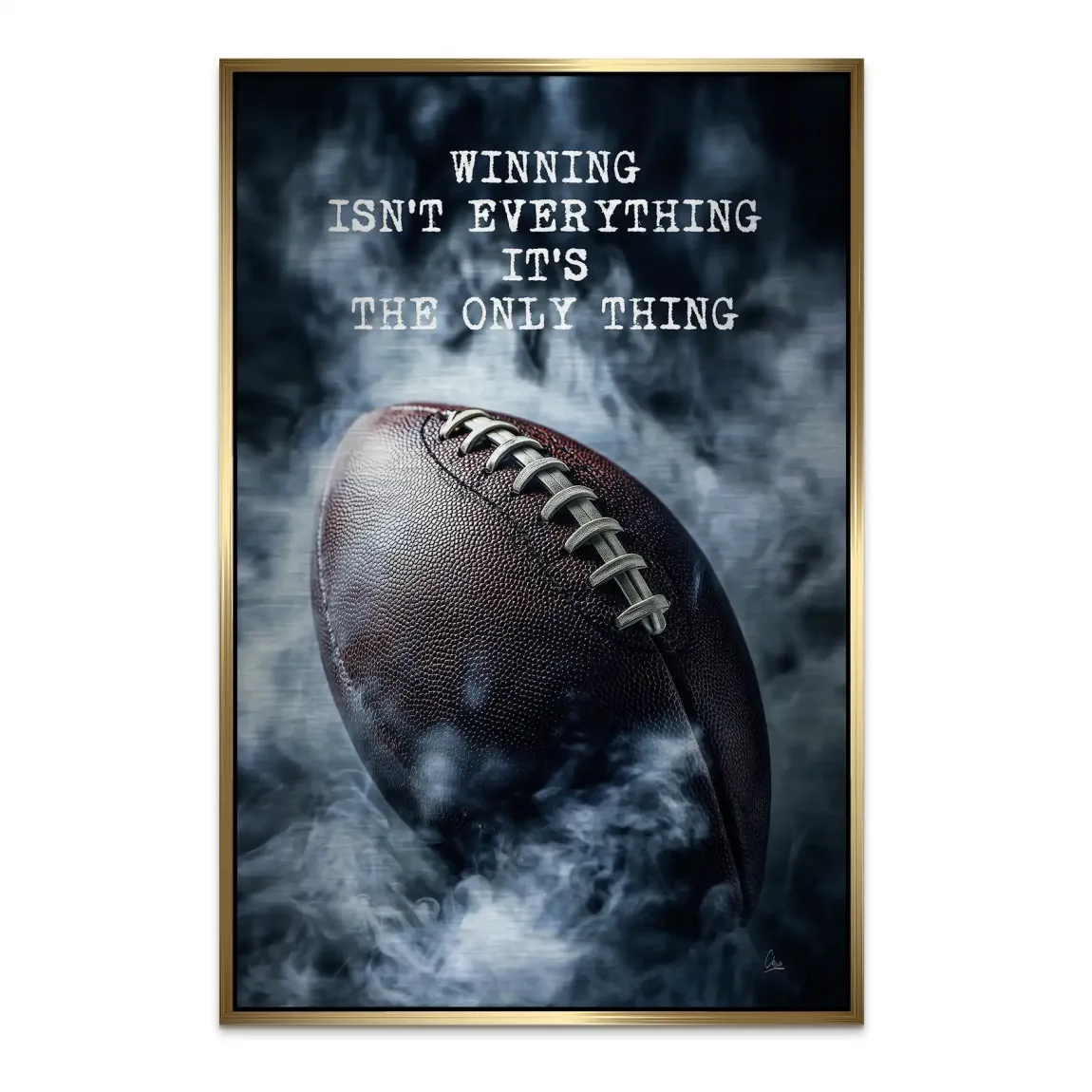 Winning Mindset Alu Dibond Bild gebürstet