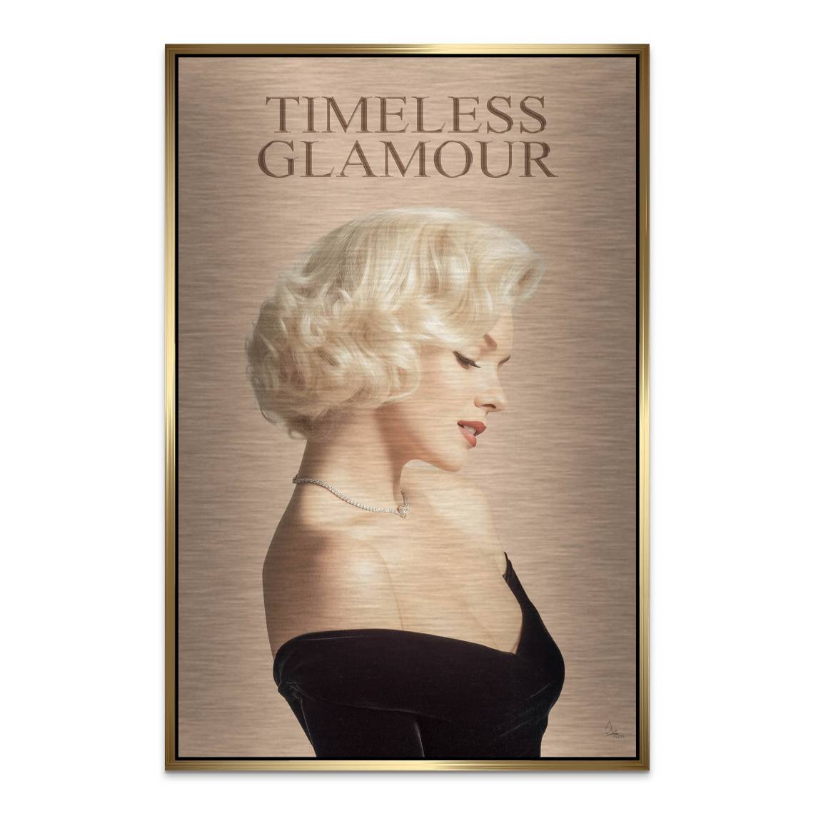 Marilyn Hollywood Grace Aluminiumbild gebürstet