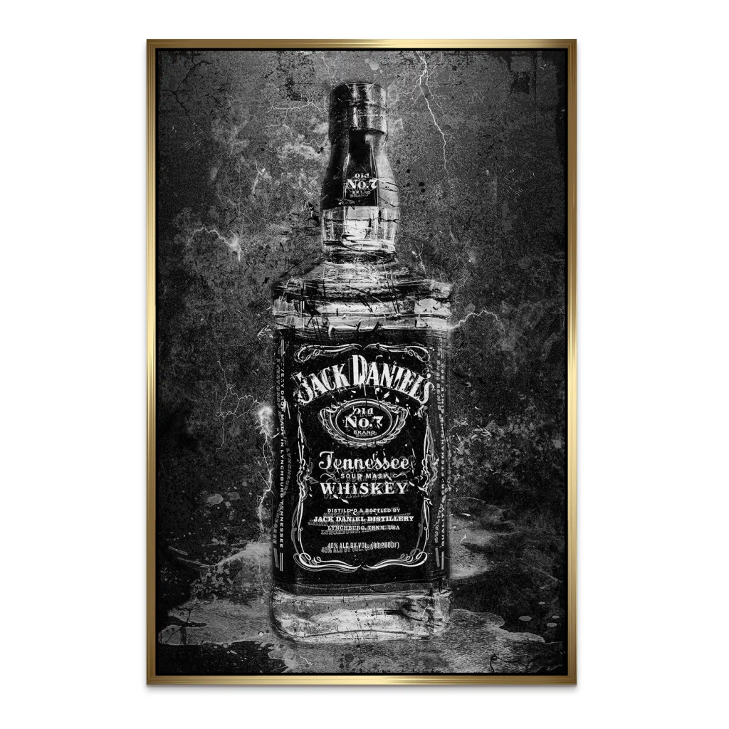 Jack Whisky Black Style AluDibond Gebürstet INGALERIE