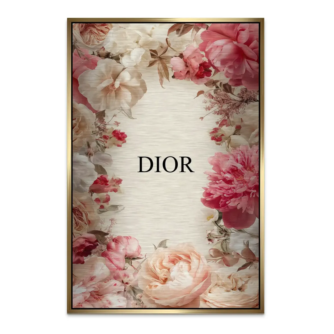 Floral Couture Alu Dibond Bild gebürstet - INGALERIE | Dein Onlineshop für moderne Wandbilder
