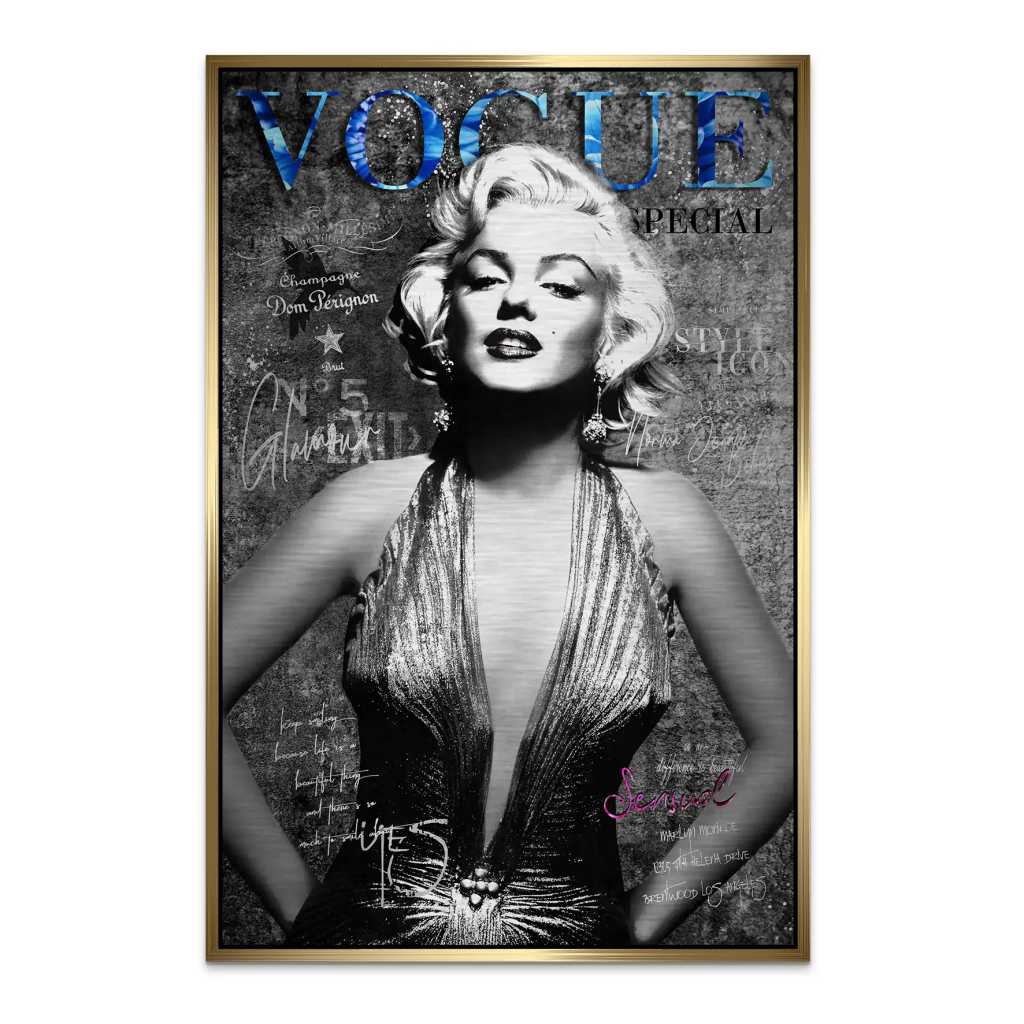 Marilyn Vogue AluDibond Gebürstet INGALERIE