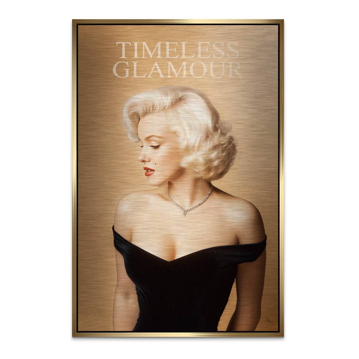 Marilyn Monroe Timeless Aluminiumbild gebürstet