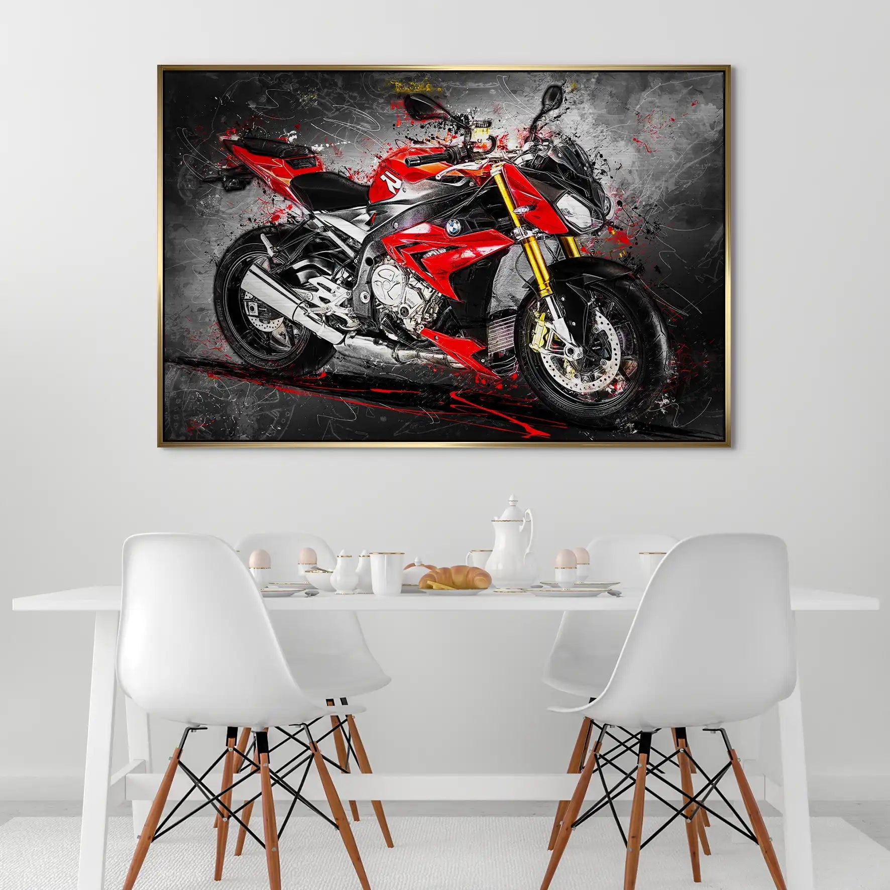 BMW S1000R Abstrakt AluDibond Gebürstet INGALERIE