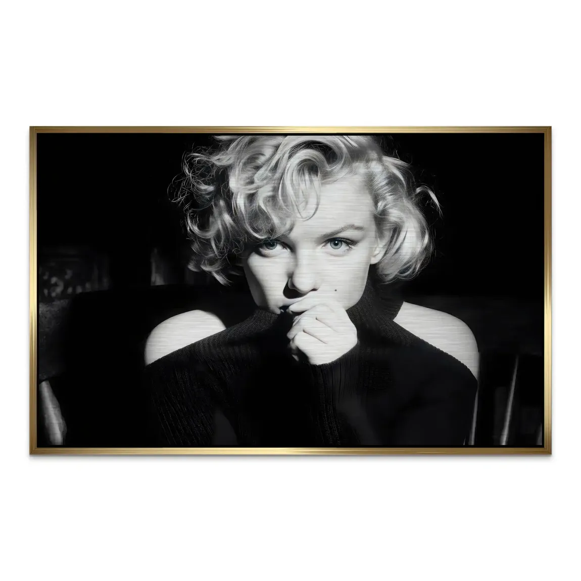 Marilyn Monroe Silent Glamour Alu Dibond Gebürstet INGALERIE
