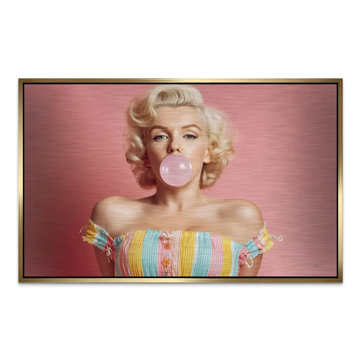 Marilyn Monroe Candy Pop AluDibond Gebürstet