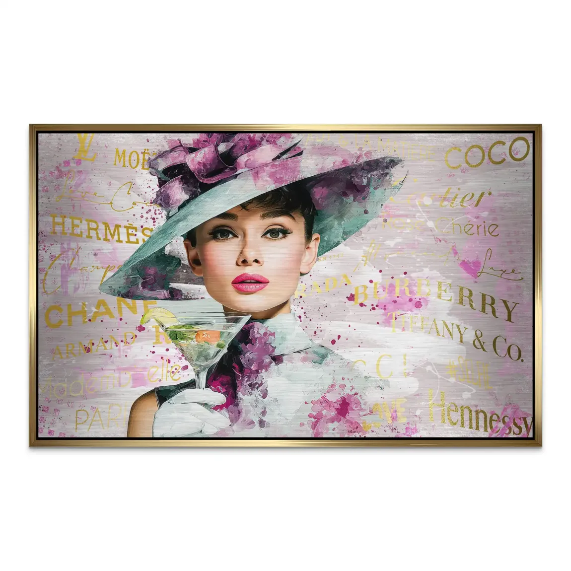 Audrey Hepburn Couture Elegance AluDibond Gebürstet