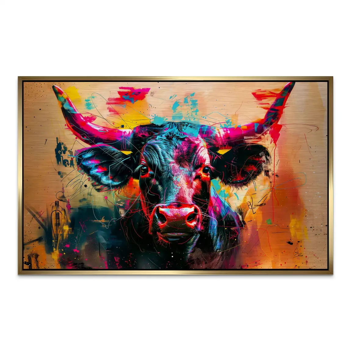 Majestic Bull AluDibond Gebürstet