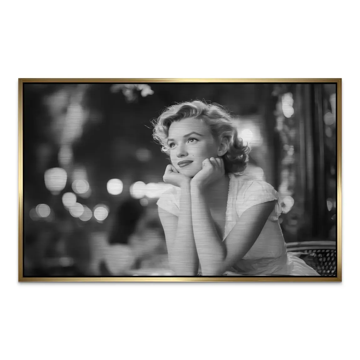 Marilyn Nightwish Noir AluDibond Gebürstet