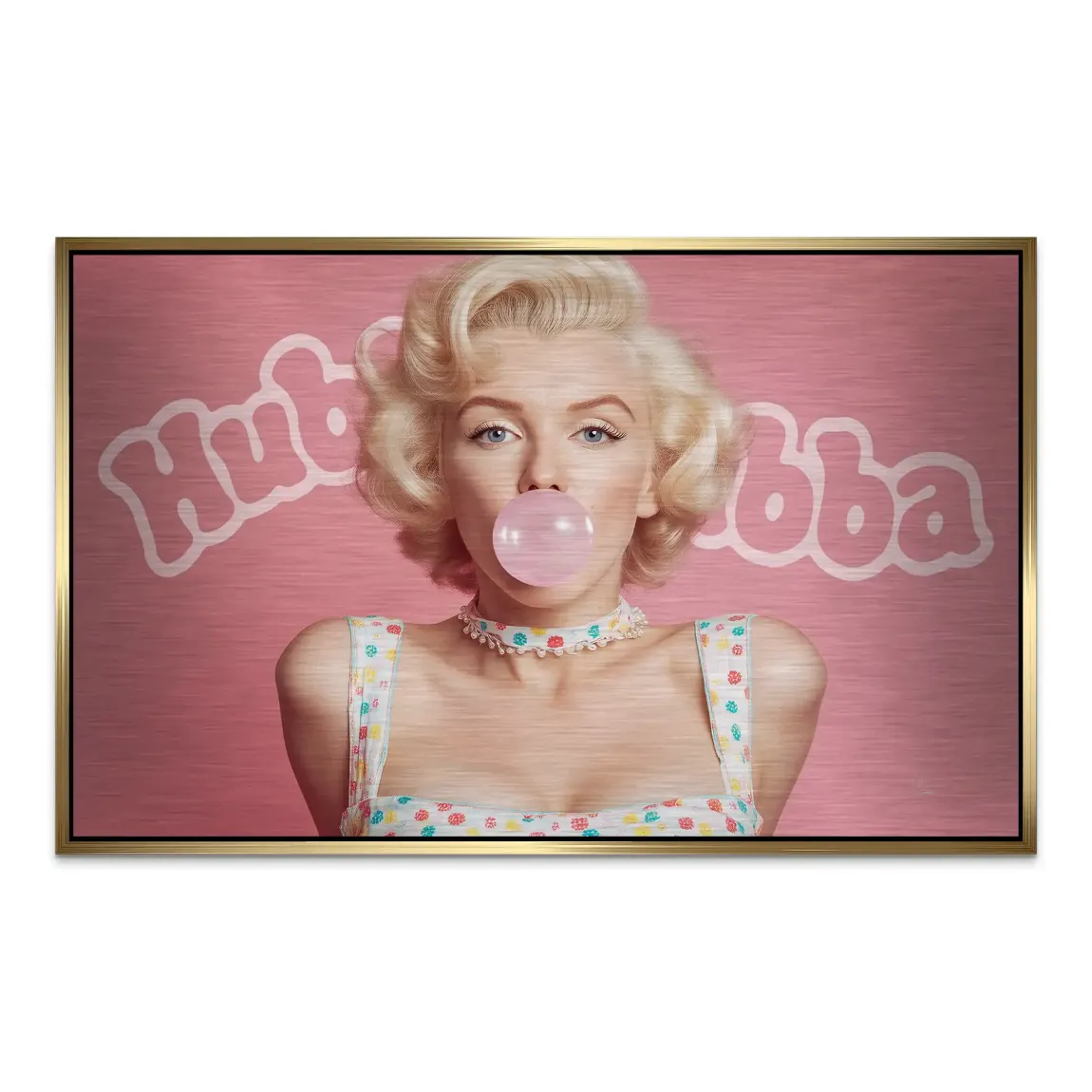 Marilyn Monroe Hubba Glam AluDibond Gebürstet