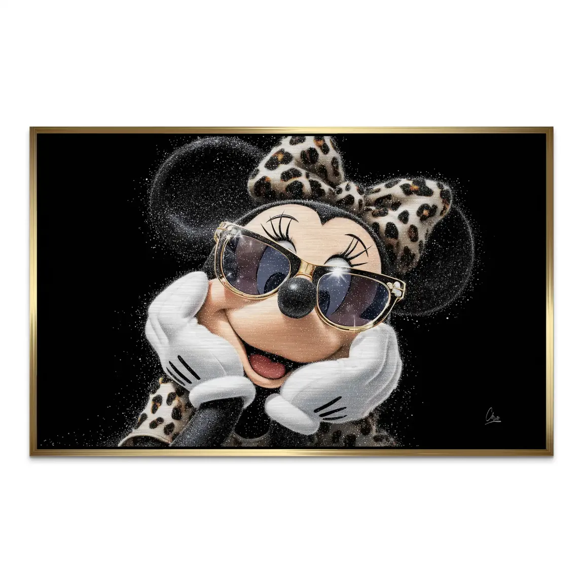 Minnie Maus Chic Spark AluDibond Gebürstet