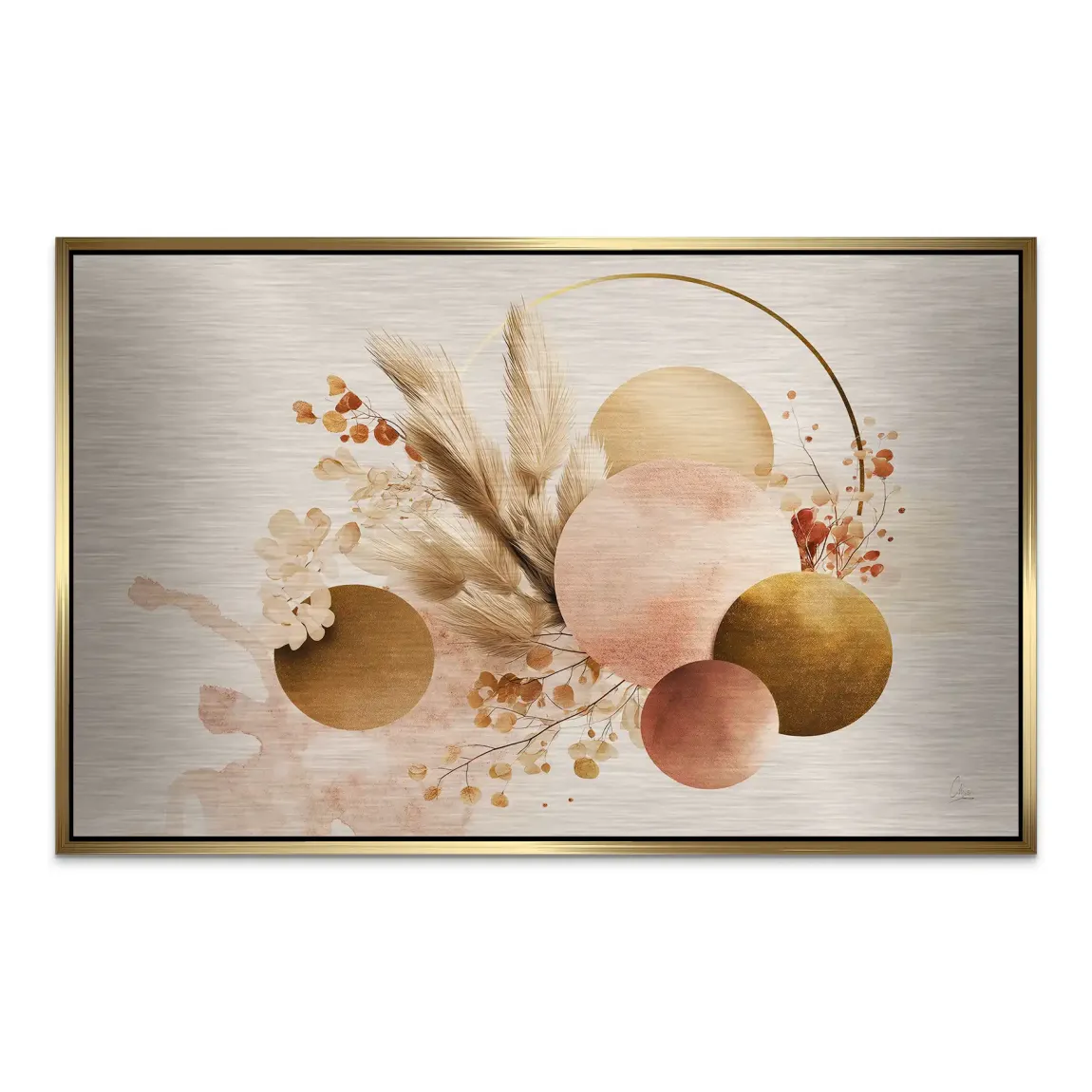 Golden Balance AluDibond Gebürstet