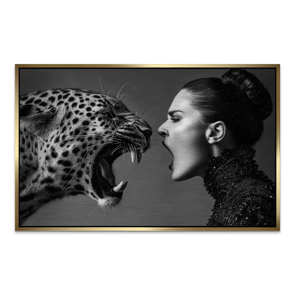 Wild Leopard Connection AluDibond Gebürstet