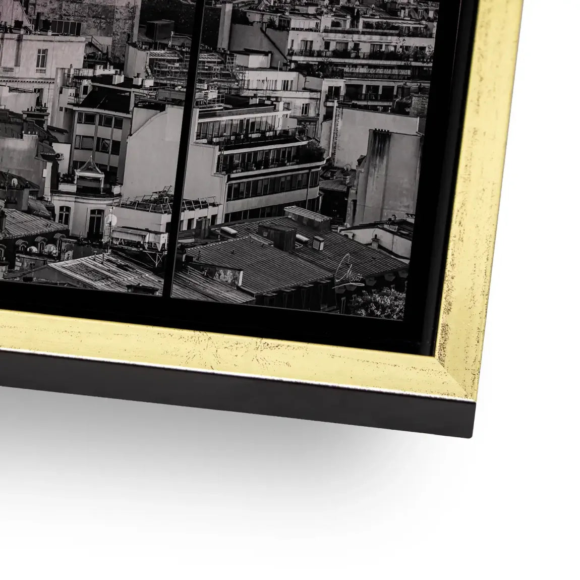 Eiffelturm über Paris Alu Gebürstet Bild