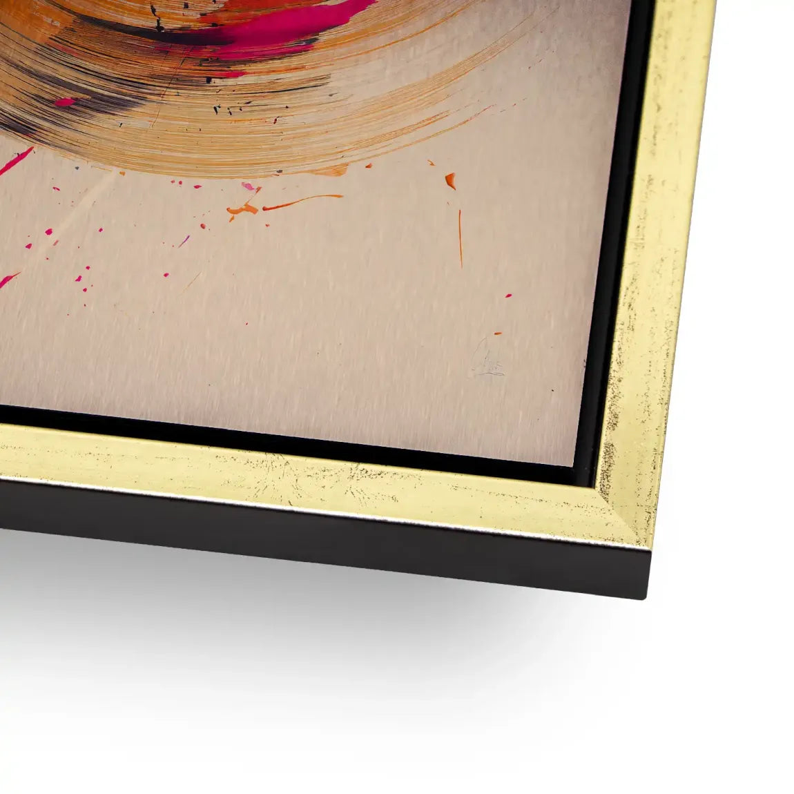 Bewegte Farbe Abstrakt Alu Gebürstet Bild