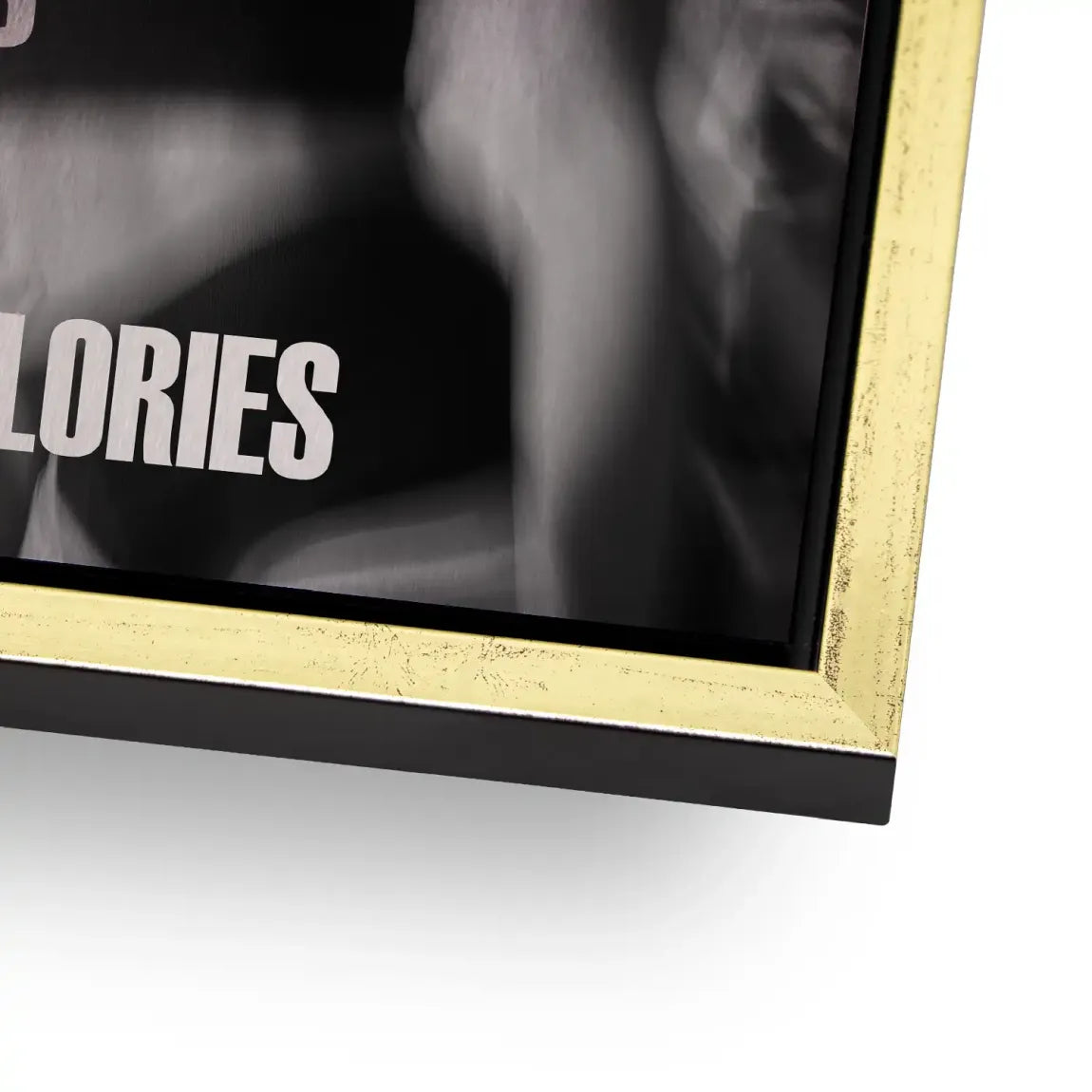 Burn Calories Fitness Alu Gebürstet Bild