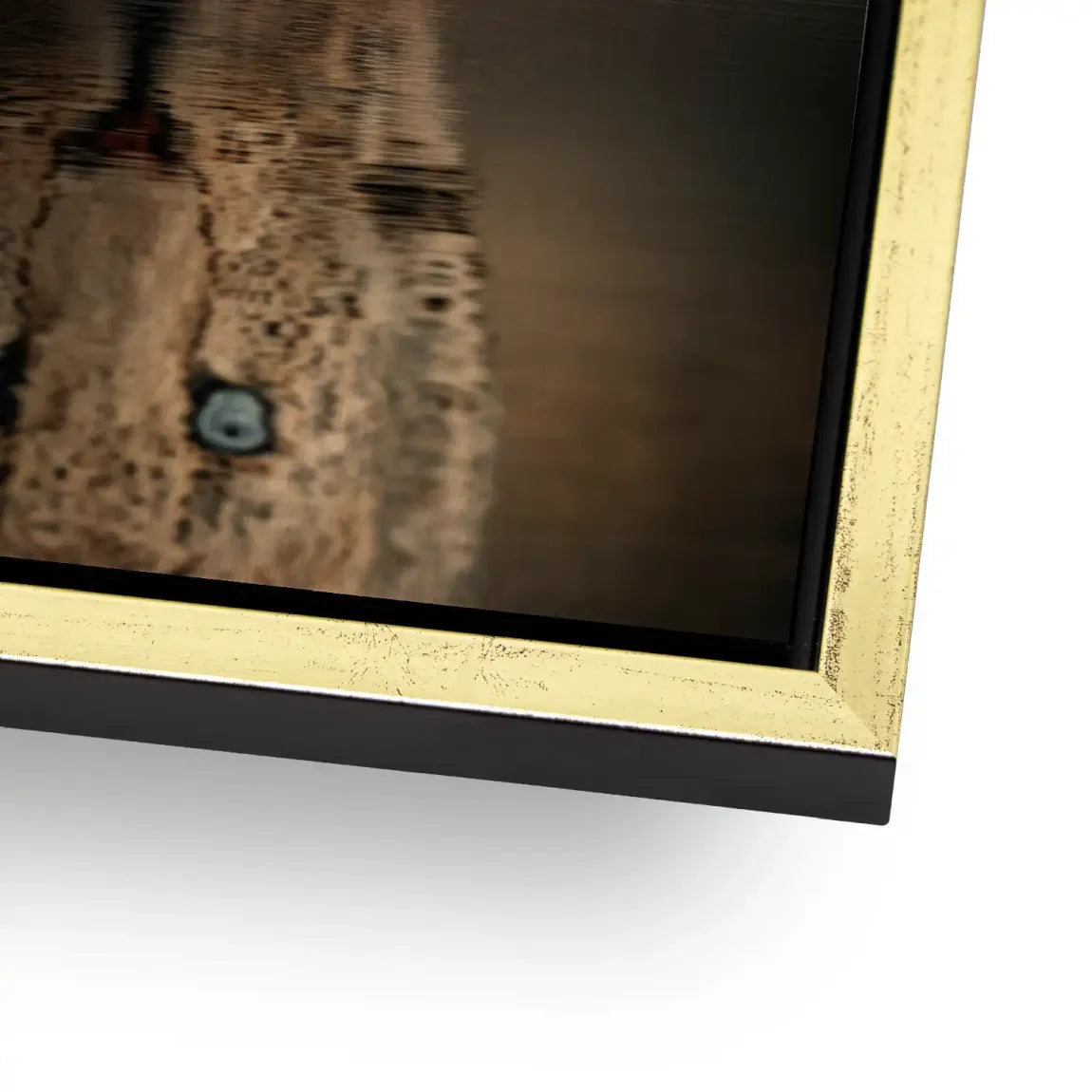 Silent Leopard Alu Gebürstet Bild