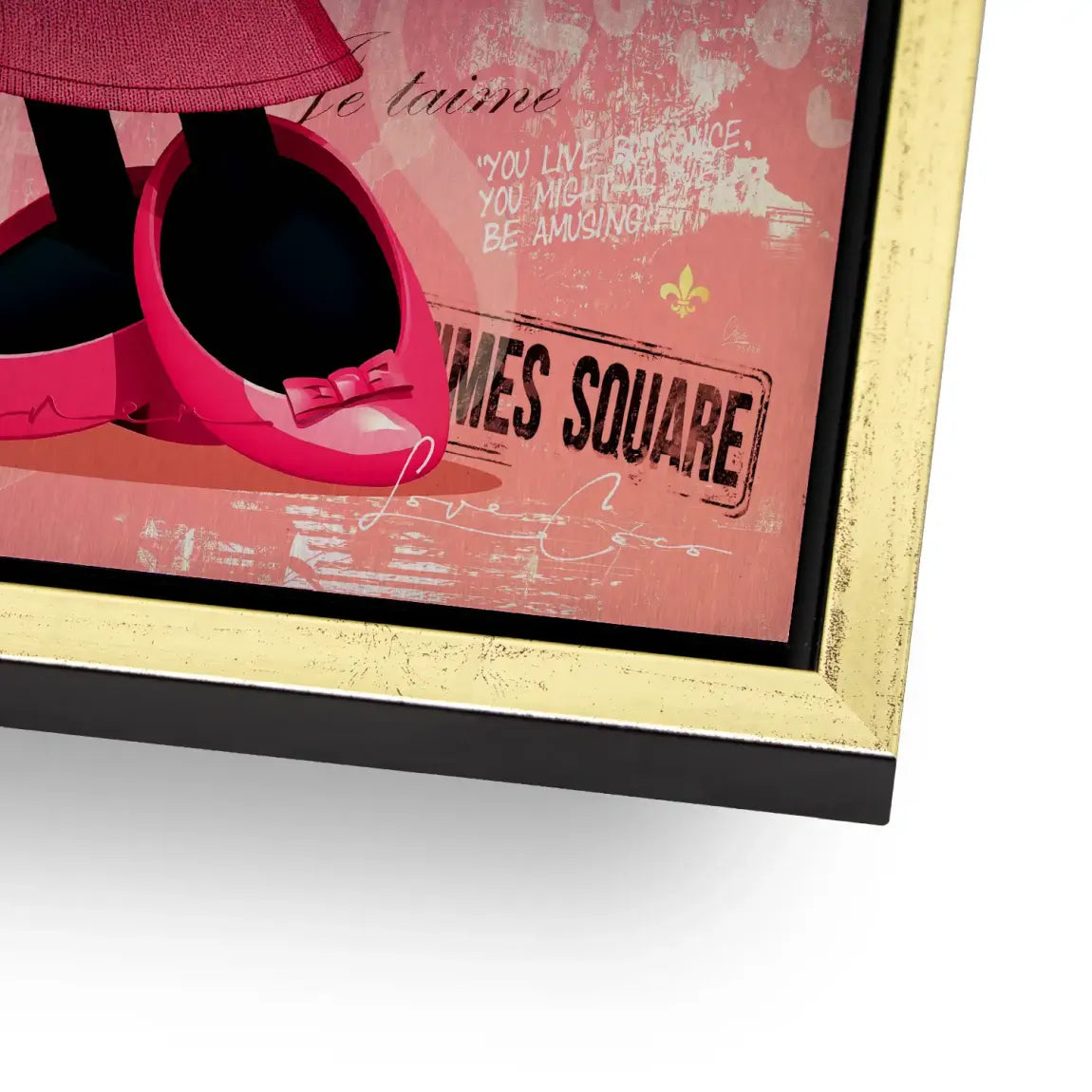 Minnie Maus Love Coco Aluminiumbild gebürstet