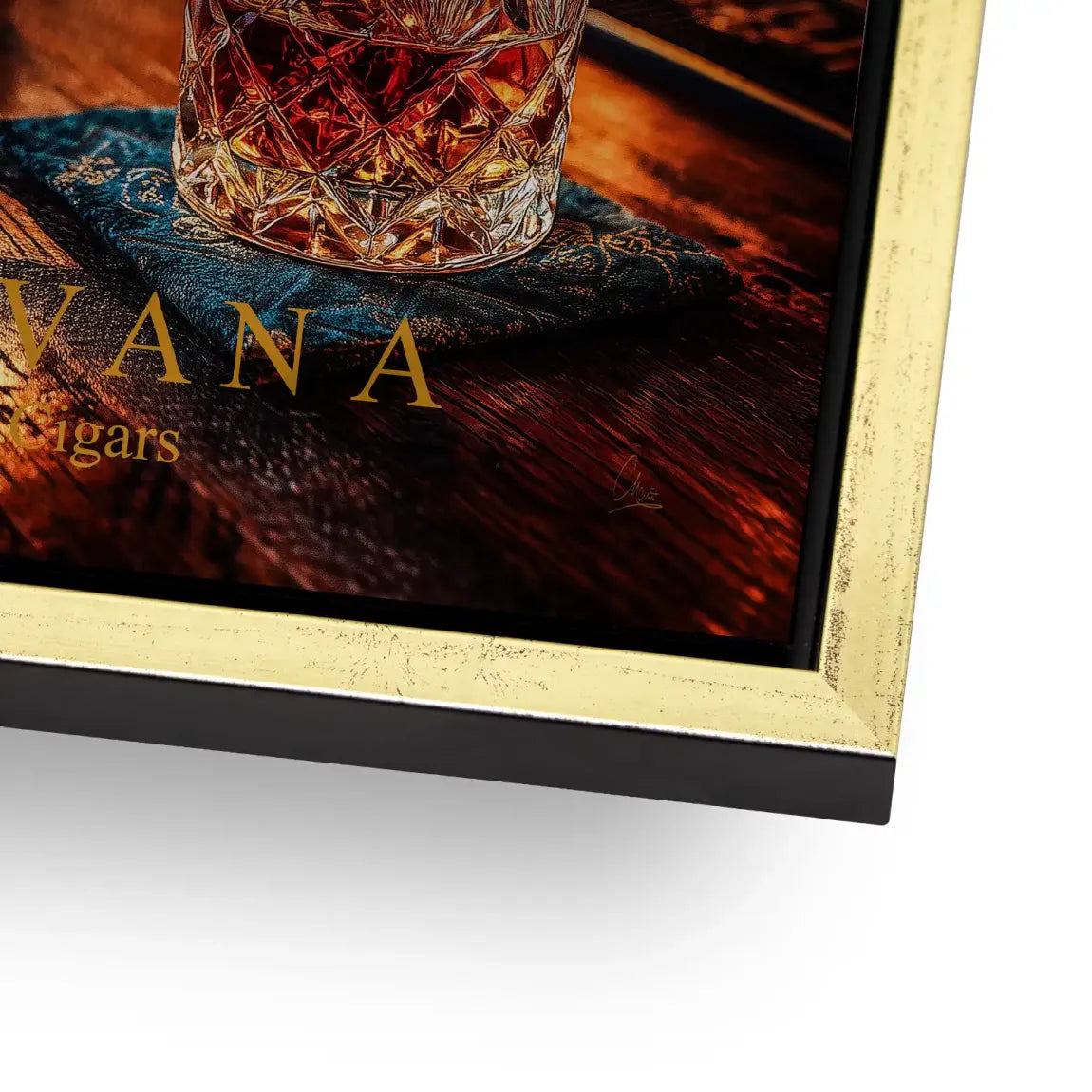 Havana Nights Whisky Alu Gebürstet Bild