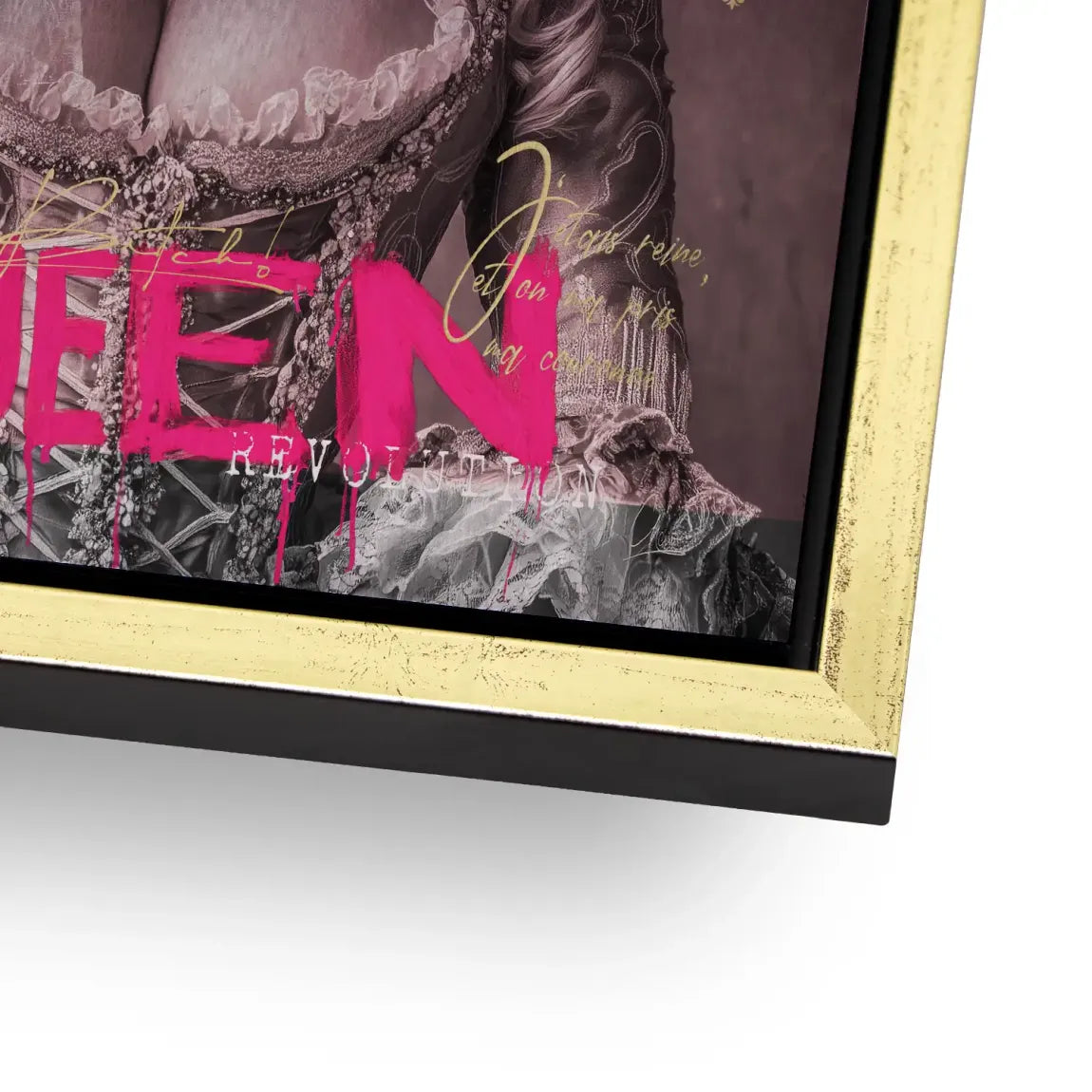 Marie Antoinette Queen Pop Art Alu Gebürstet Bild