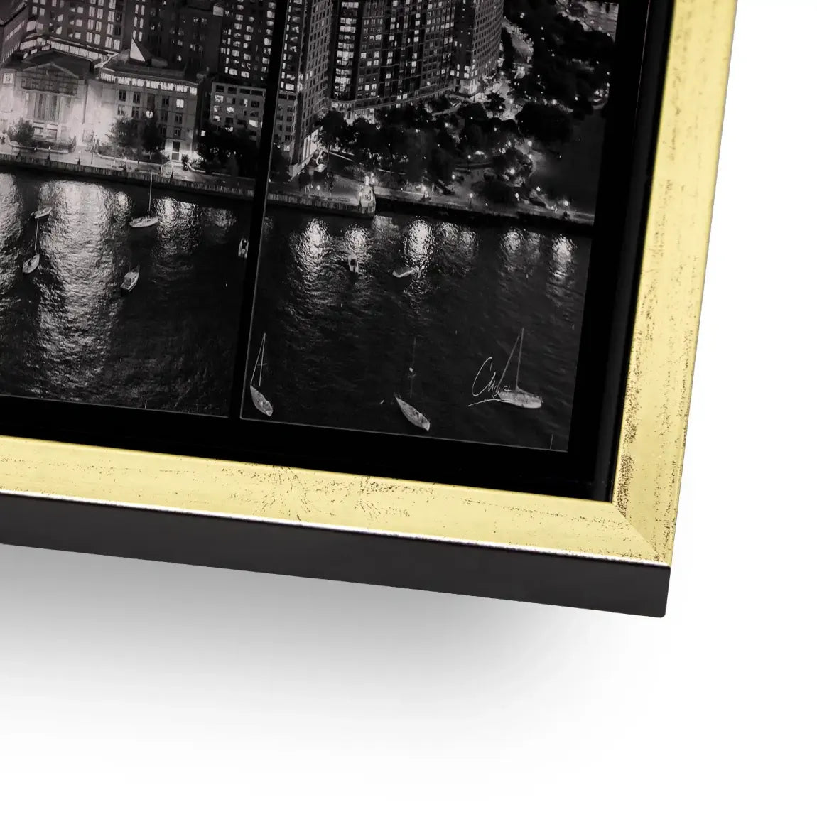 City Lights New York Alu Gebürstet Bild