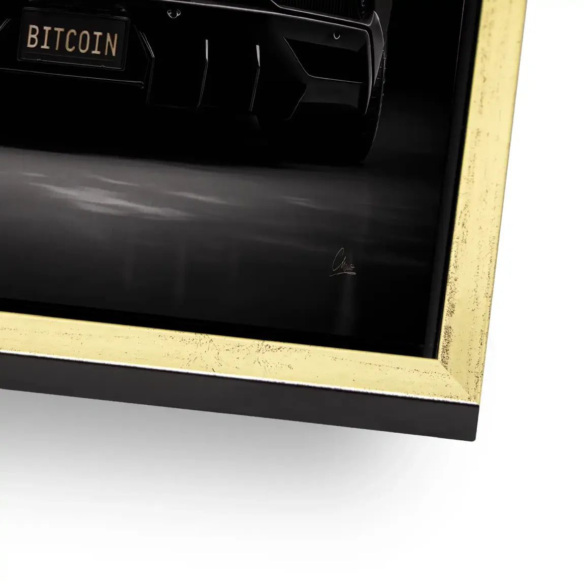 Lambo Bitcoin Alu Gebürstet Bild