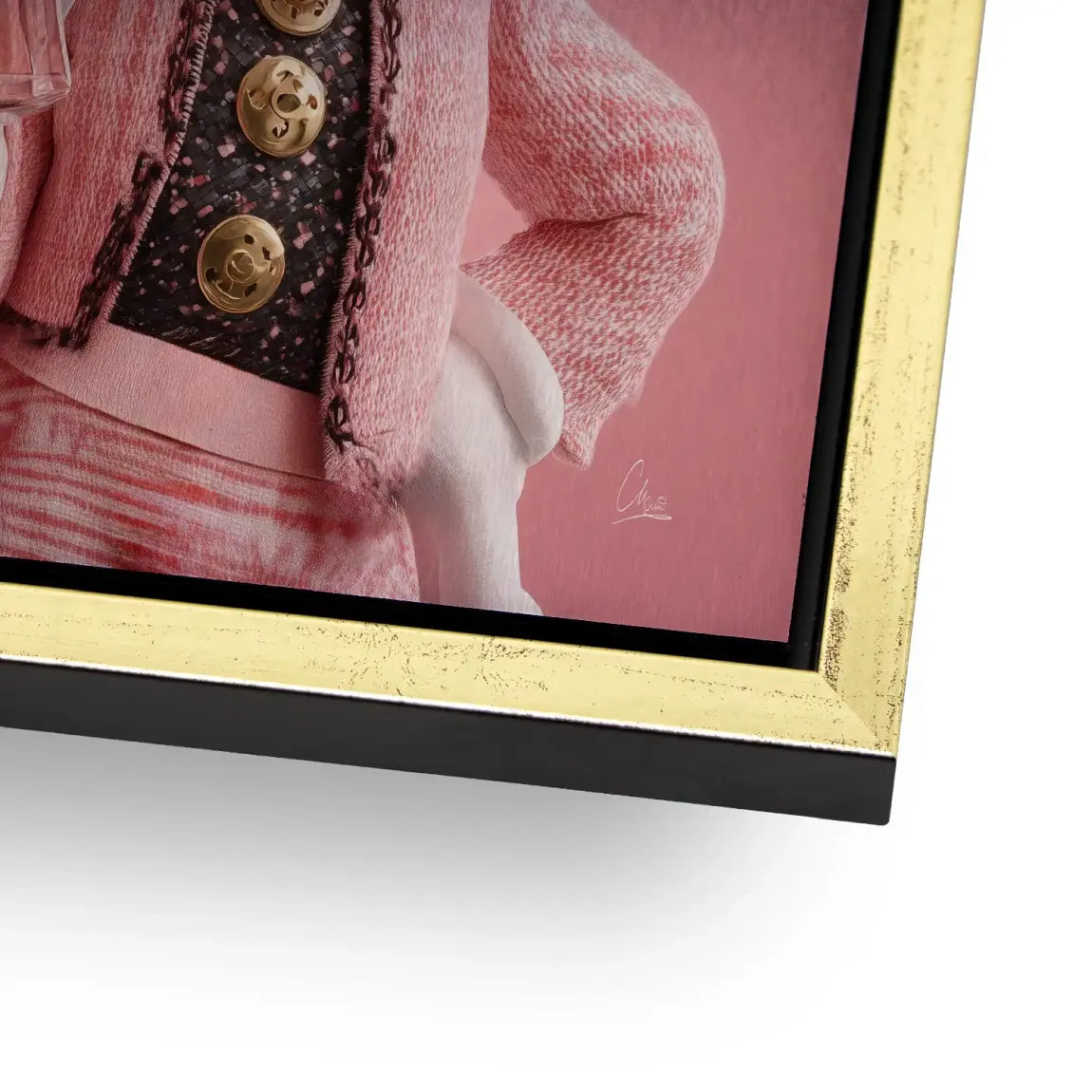 Paris Glam Minnie Maus Alu Gebürstet Bild