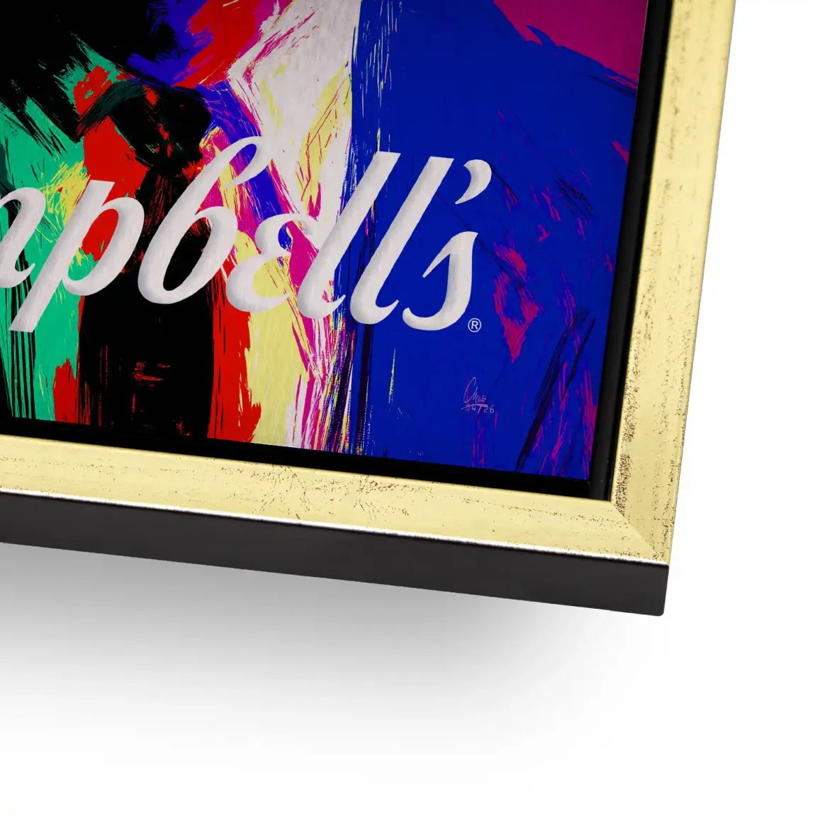 Campbell Popart Aluminiumbild gebürstet