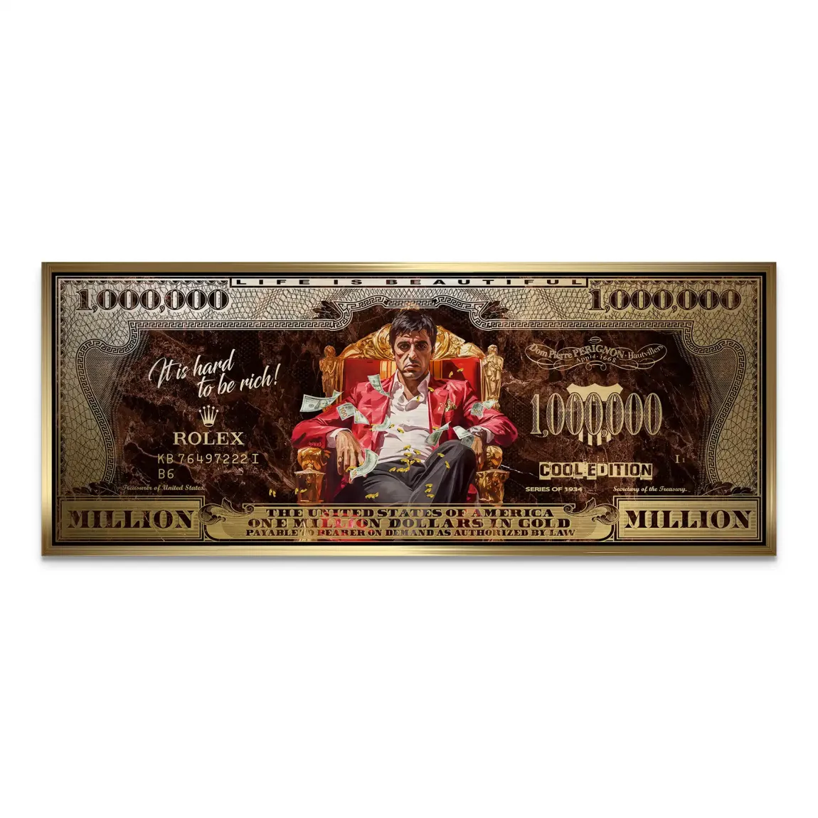 Scarface Million Legacy Dollar Alu Gebürstet