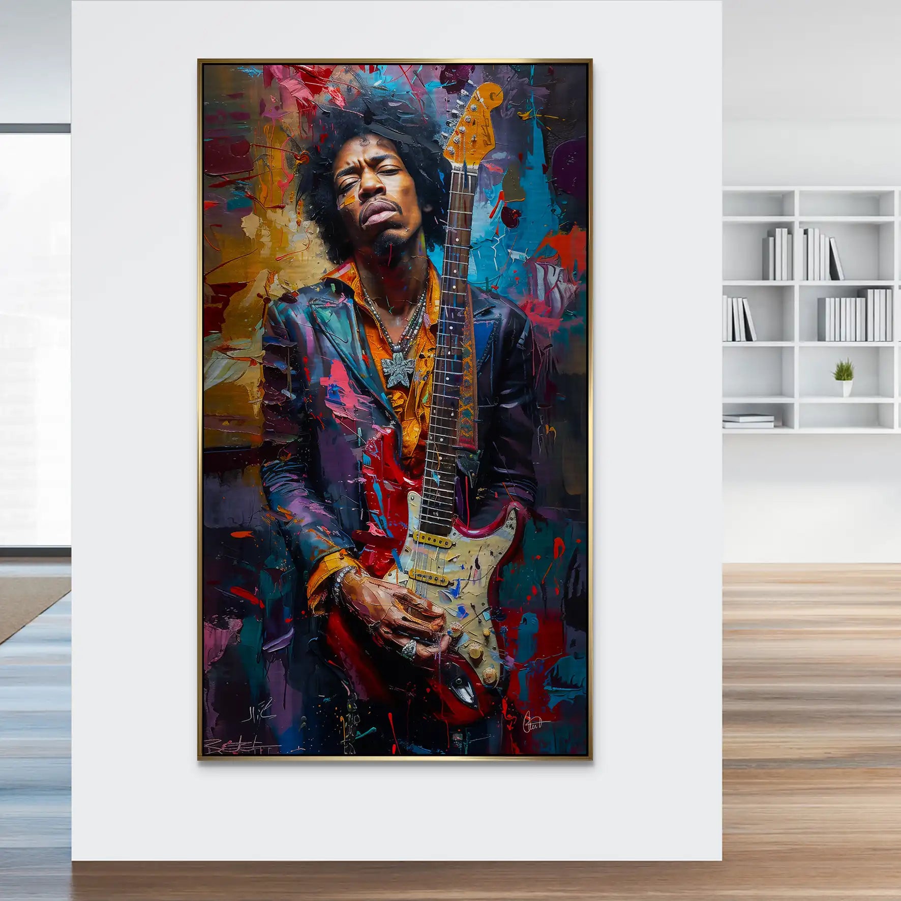 Jimi Abstrakt Color Alu Gebürstet INGALERiE