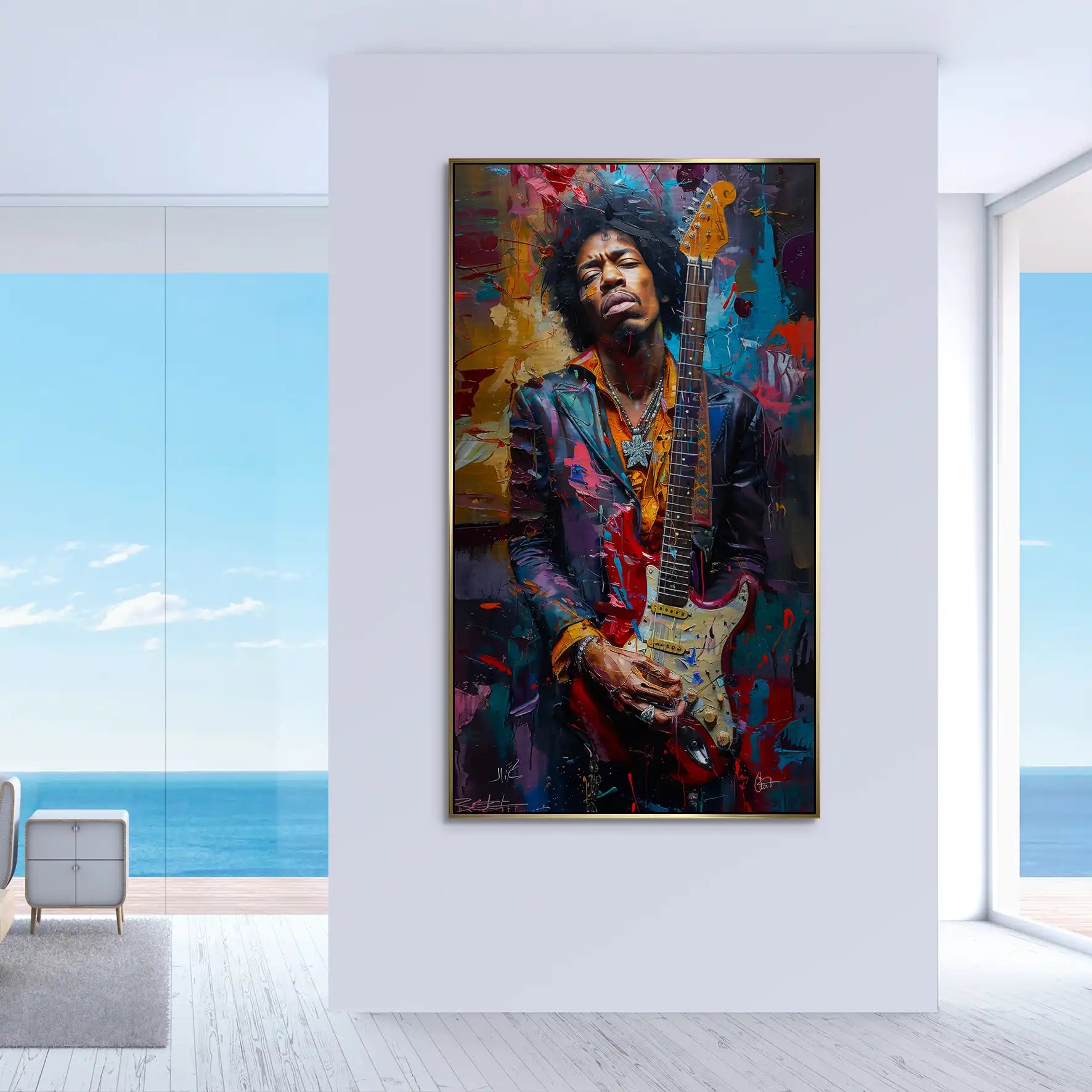 Jimi Abstrakt Color Alu Gebürstet INGALERiE