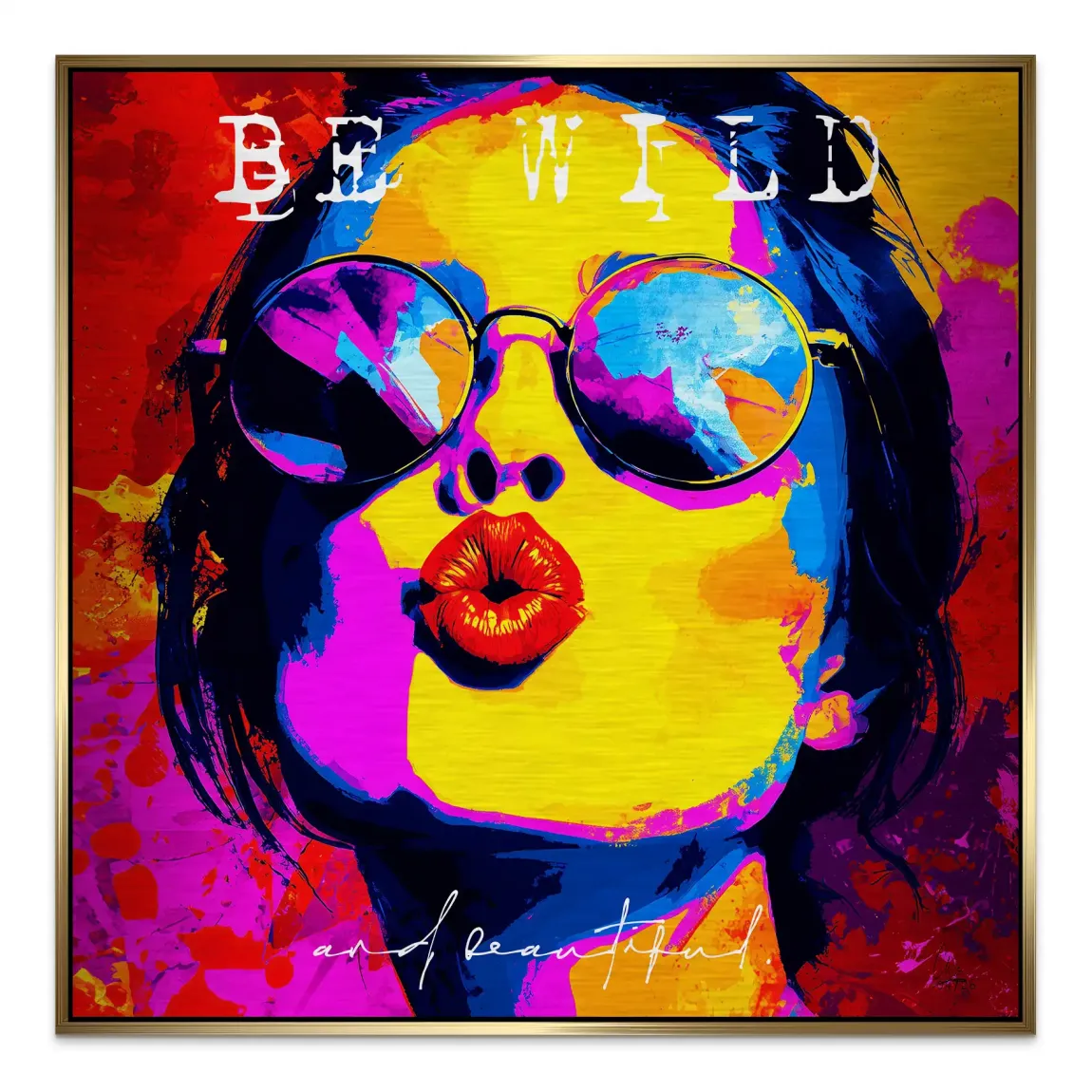 Be Wild Aluminiumbild gebürstet