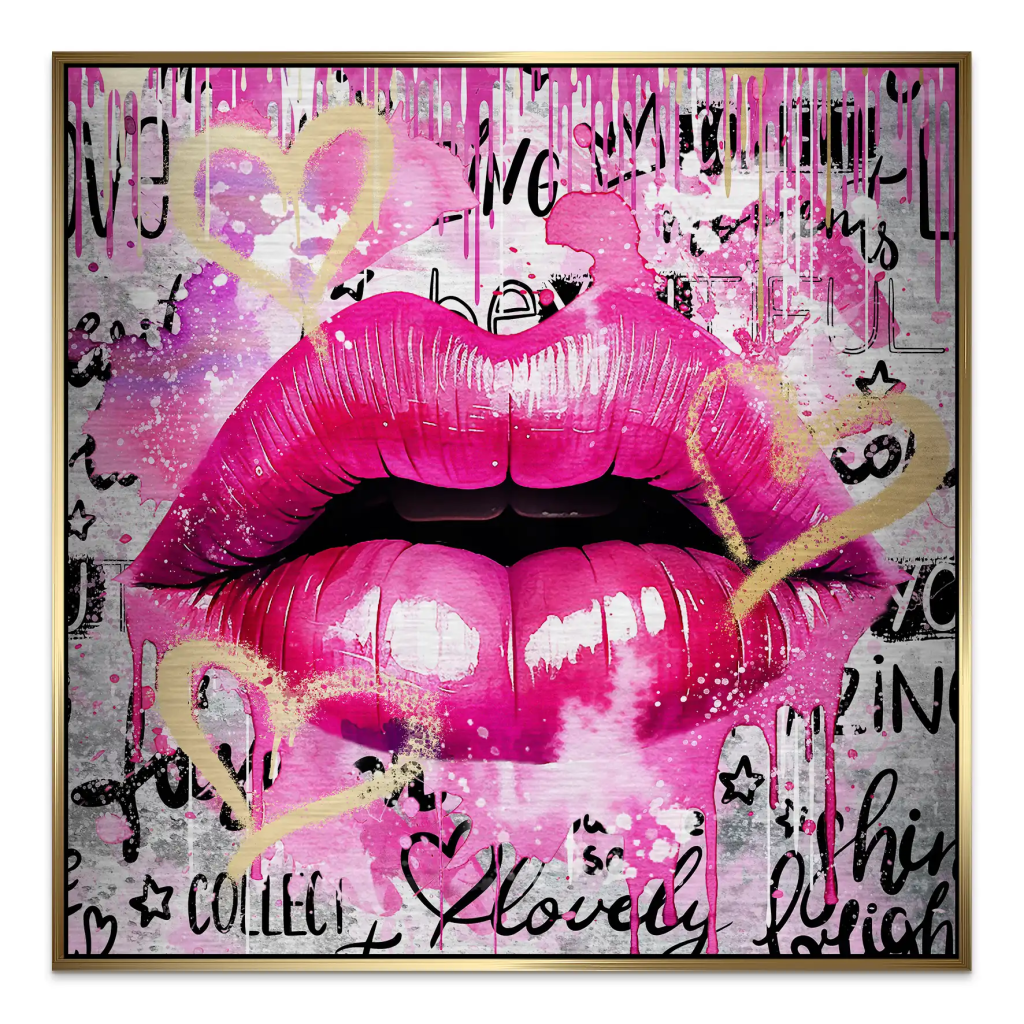 Sweet Lips Pink Style Alu Gebürstet INGALERIE