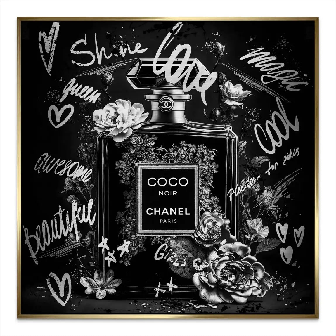 Coco Parfum Black Style Alu Gebürstet Bild INGALERIE
