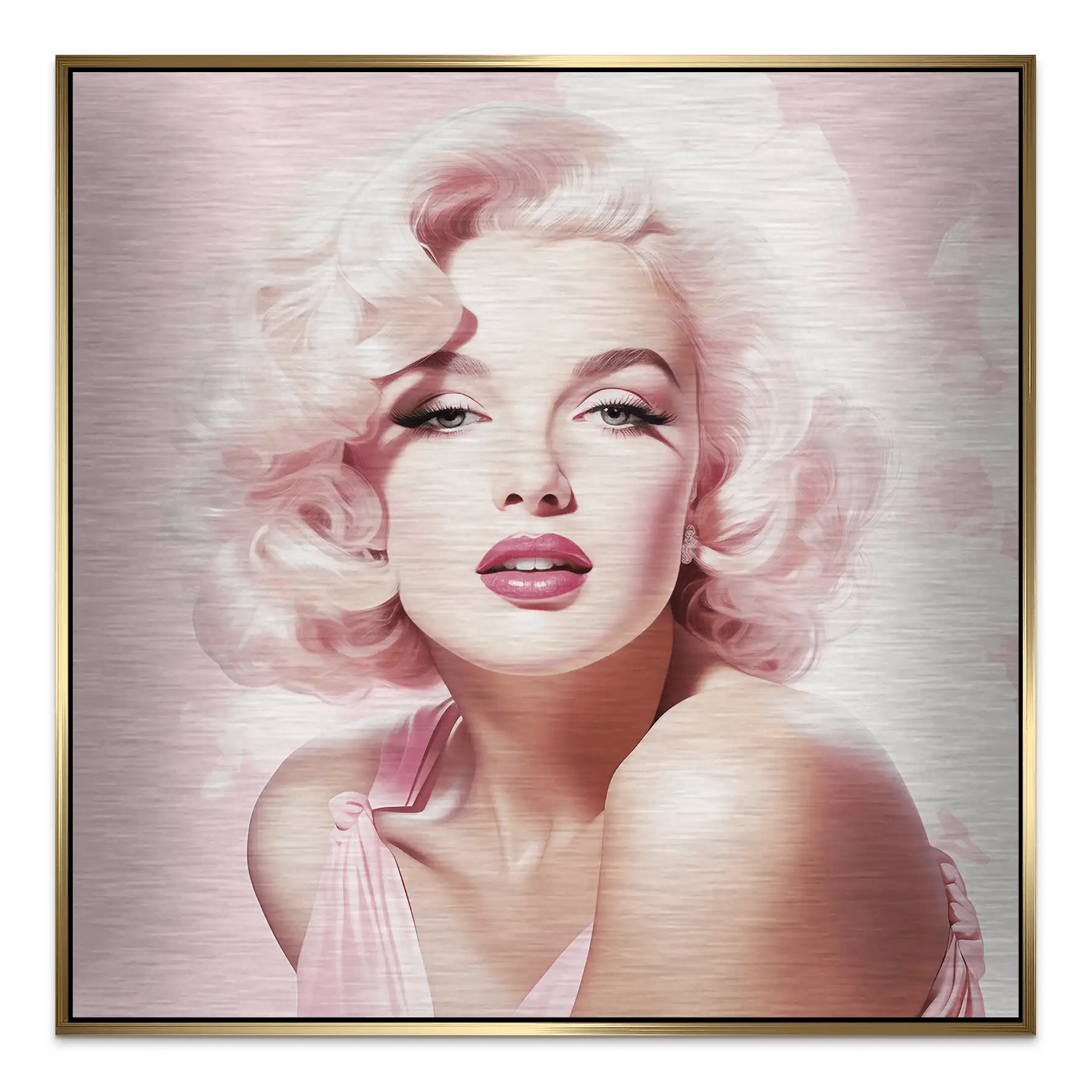 Pink Marilyn Alu Gebürstet INGALERIE