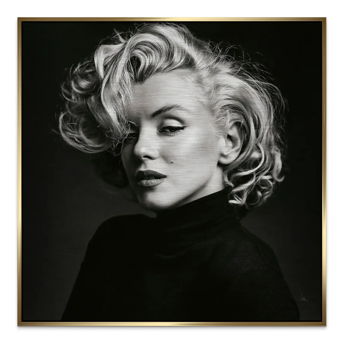 Marilyn Elegance Aluminiumbild gebürstet