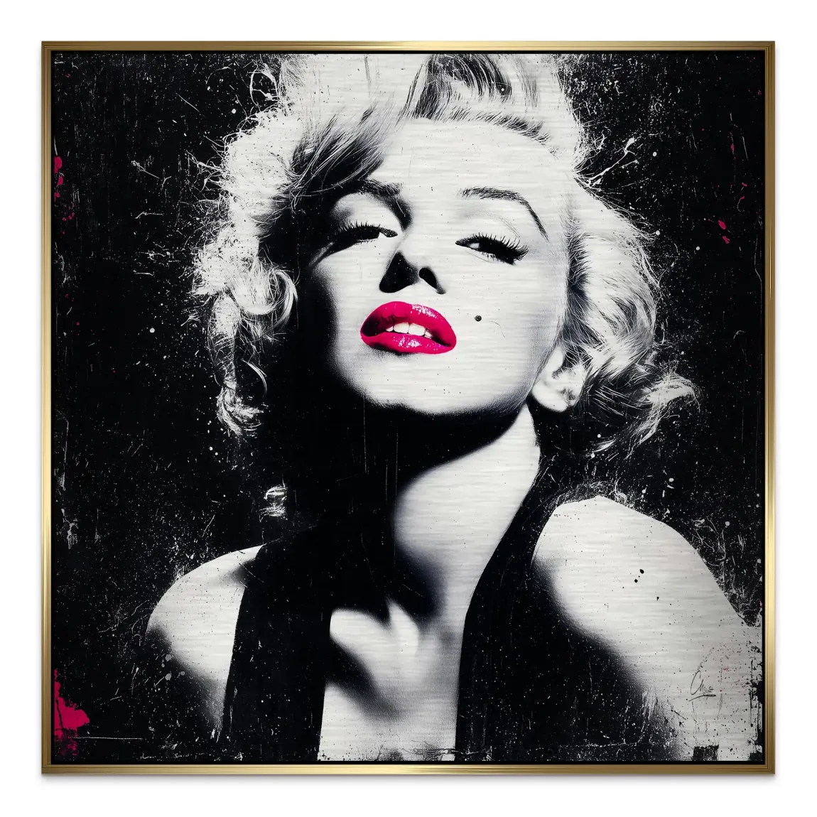 Monroe Noir Art Alu Gebürstet Bild