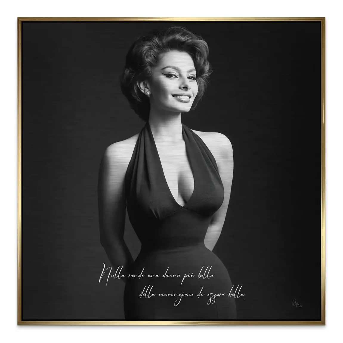 Sophia Diva Aluminiumbild gebürstet